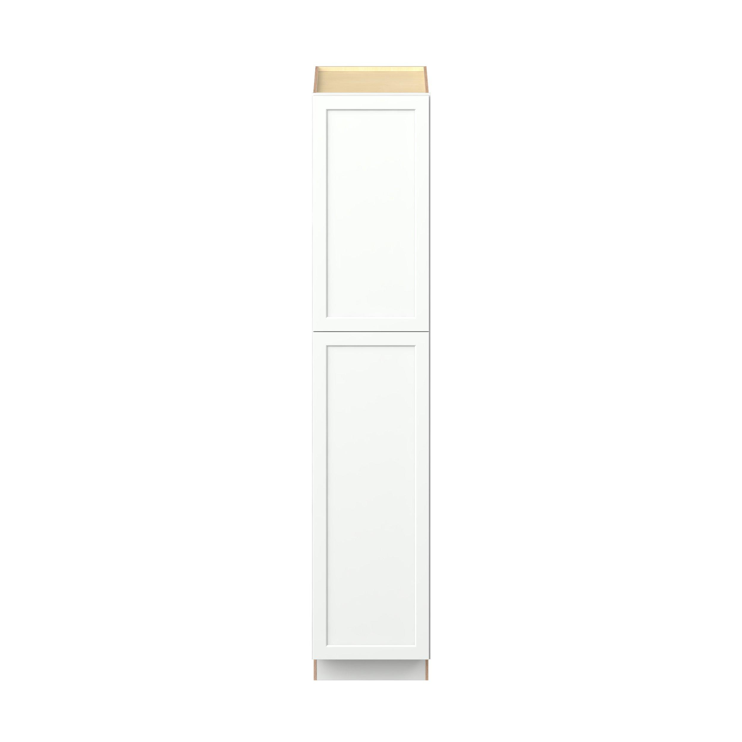 Baxley 18 in. Painted Pure White Plywood Pantry Cabinet - Right Door Hinge