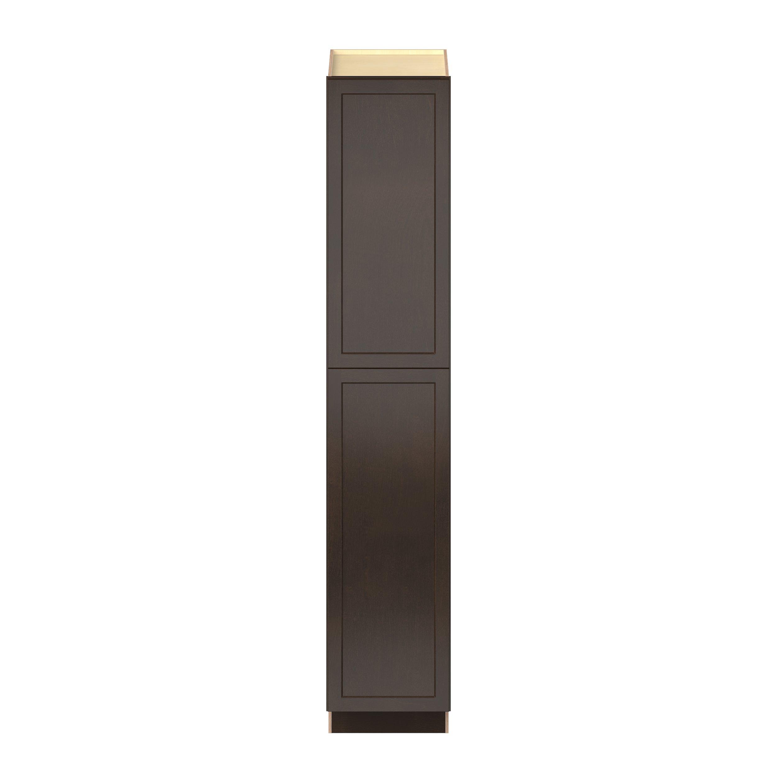 Baxley 18 in. Stained Cocoa Plywood Pantry Cabinet - Right Door Hinge