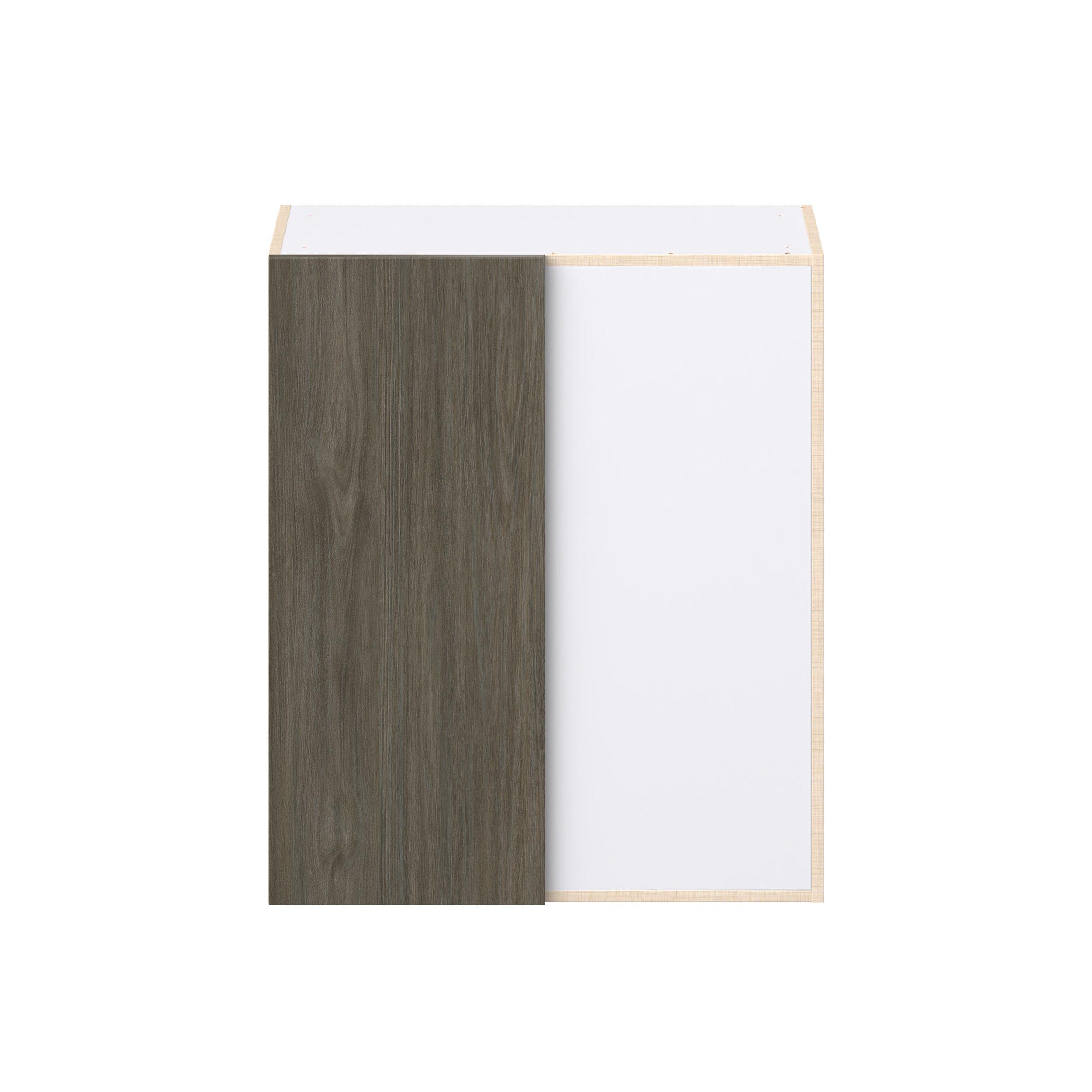Glenwood 30 in. Burnt Walnut Right Blind Corner Wall Cabinet