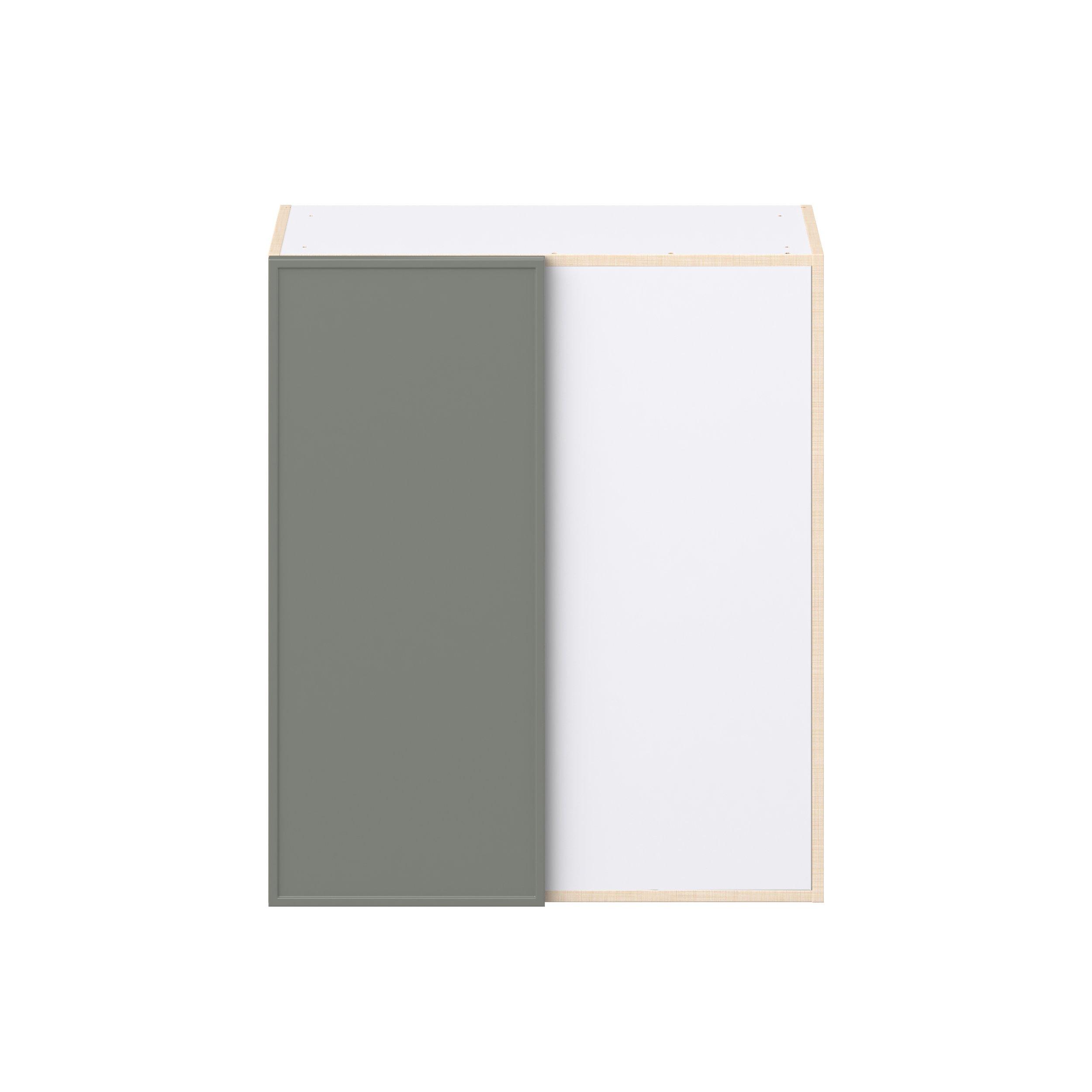 Linden 30 in. Painted Moss Green Right Blind Corner Wall Cabinet