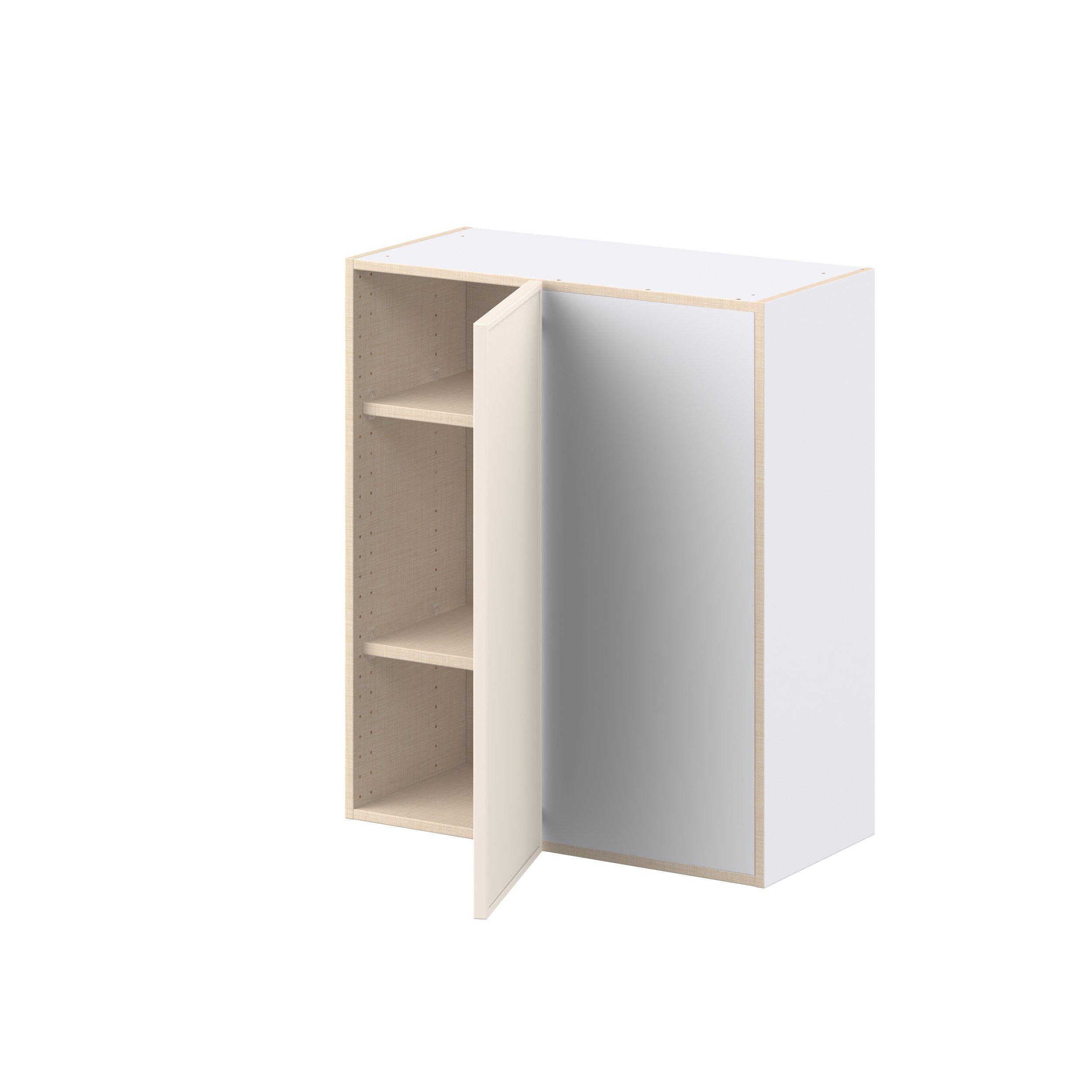 Linden 30 in. Washed Linen Right Blind Corner Wall Cabinet