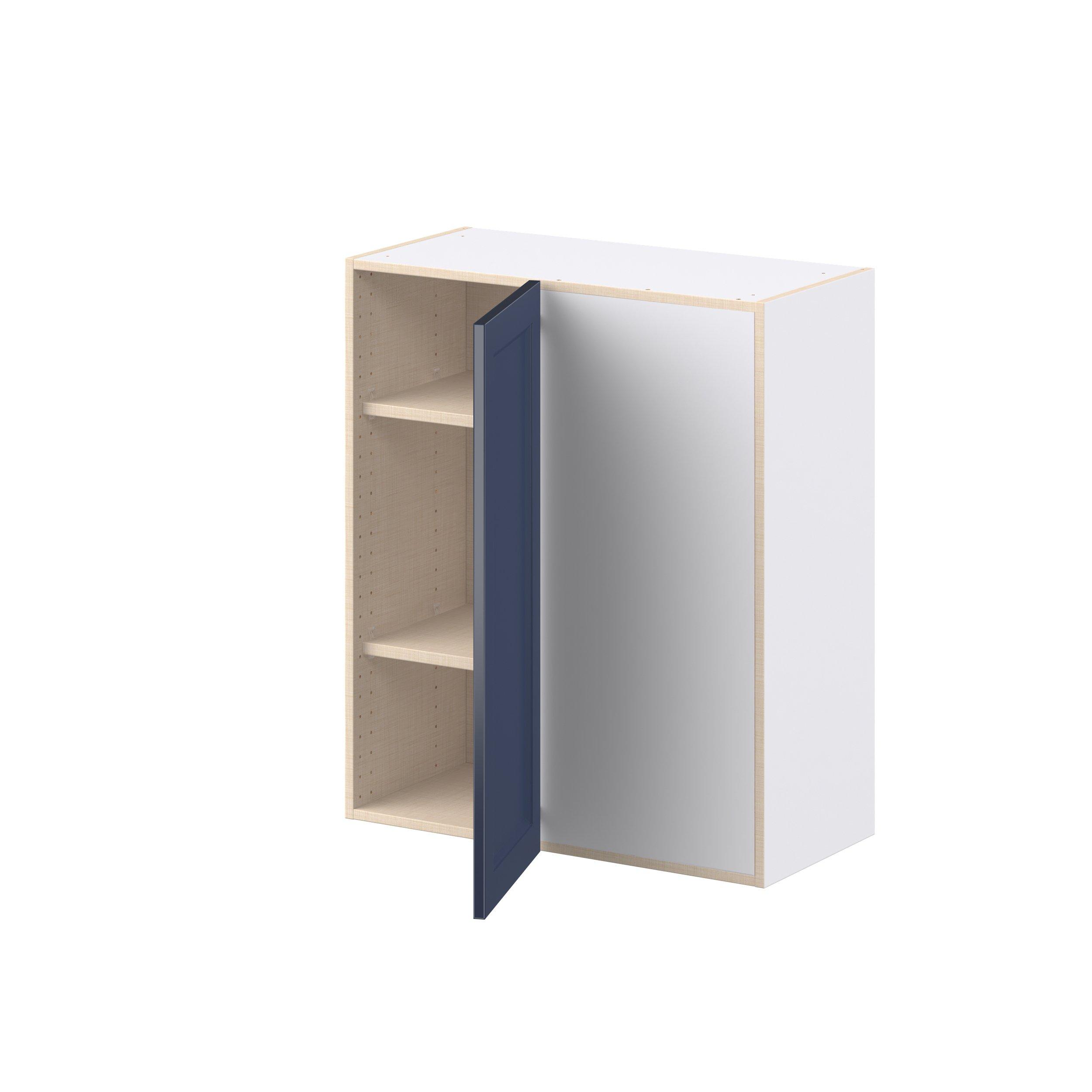 Peachtree 30 in. Painted Midnight Blue Right Blind Corner Wall Cabinet