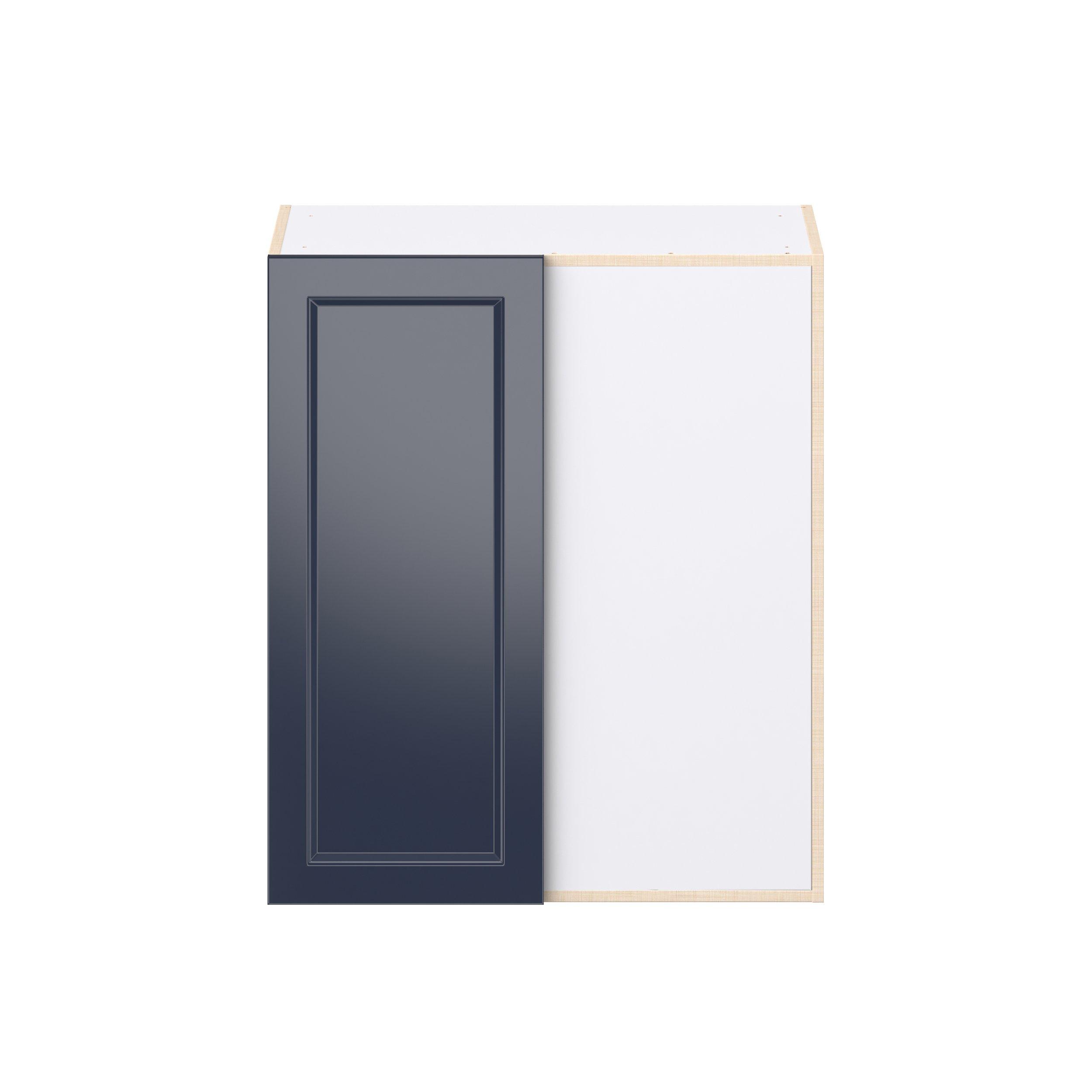 Peachtree 30 in. Painted Midnight Blue Right Blind Corner Wall Cabinet