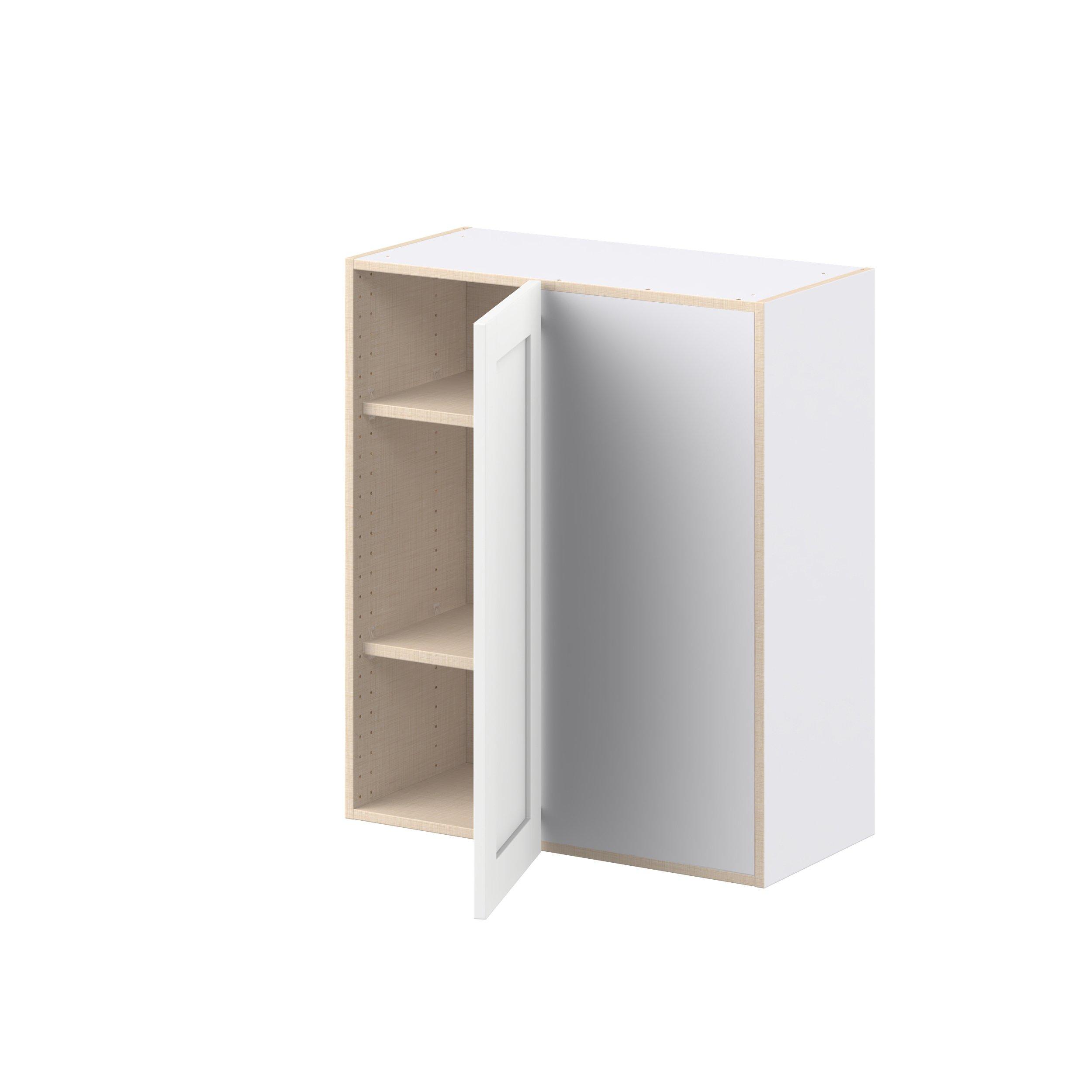 Summerhill 30 in. Bright White Right Blind Corner Wall Cabinet
