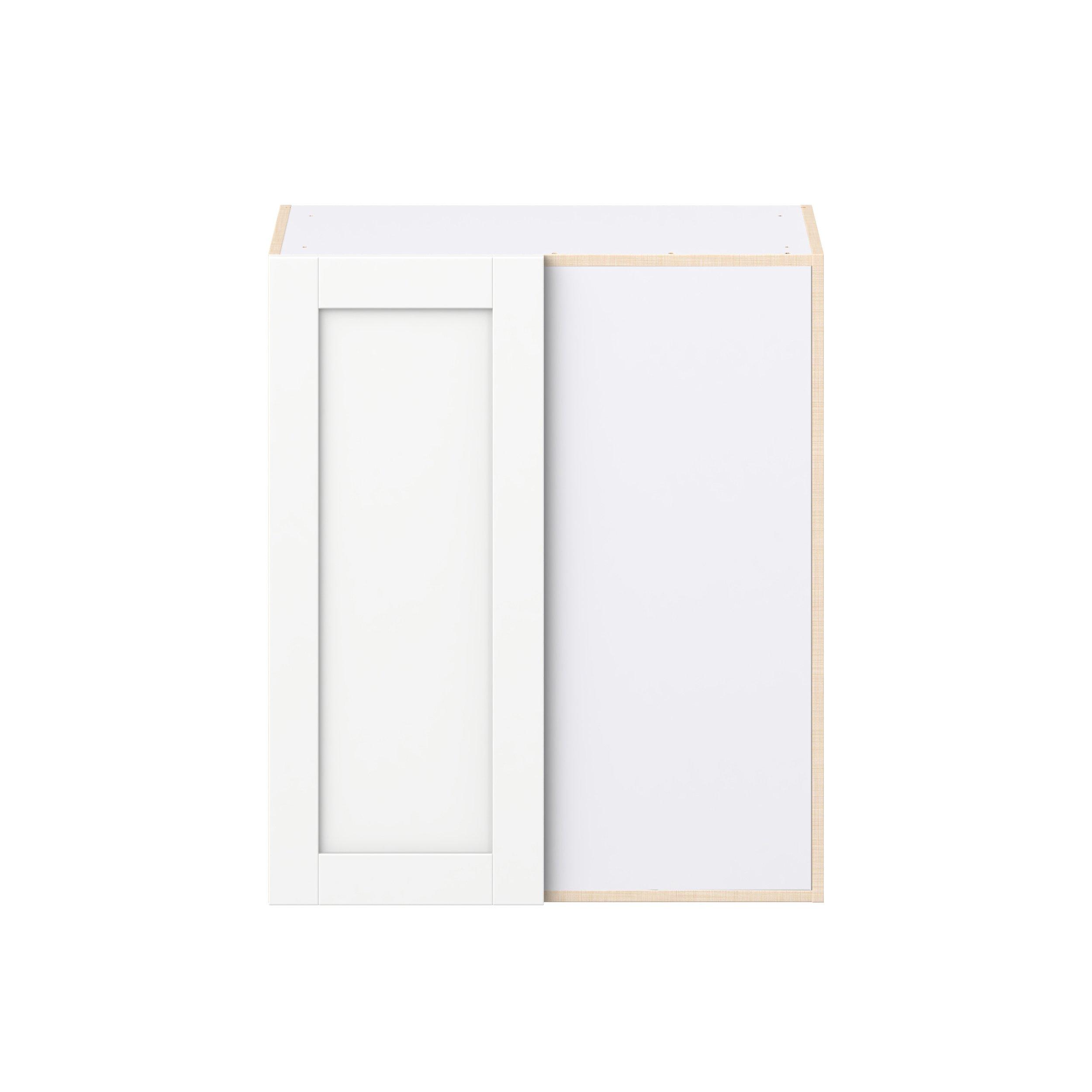 Summerhill 30 in. Bright White Right Blind Corner Wall Cabinet