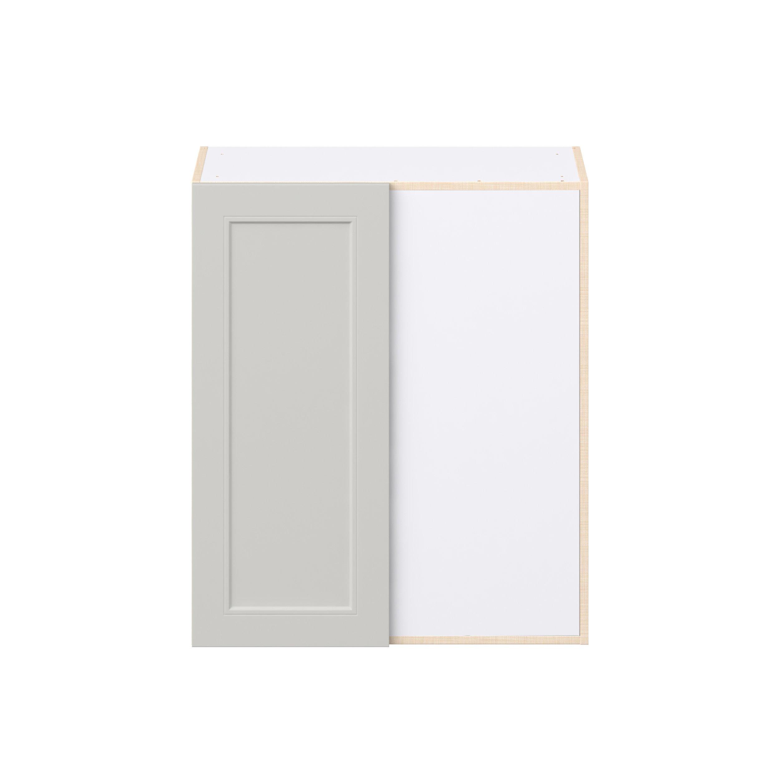 Lenox 30 in. Painted Light Gray Right Blind Corner Wall Cabinet