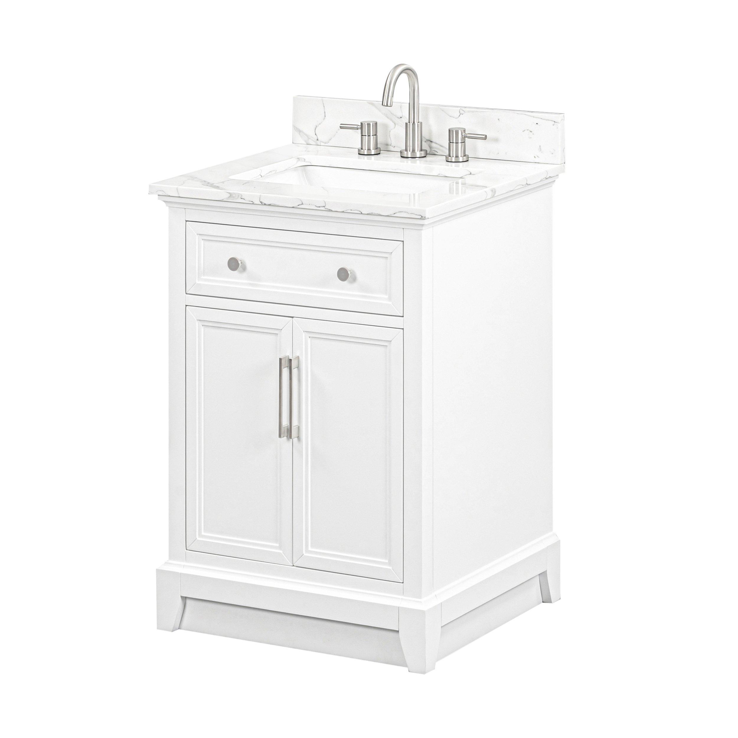 Aurora Vanity with Quartz Top