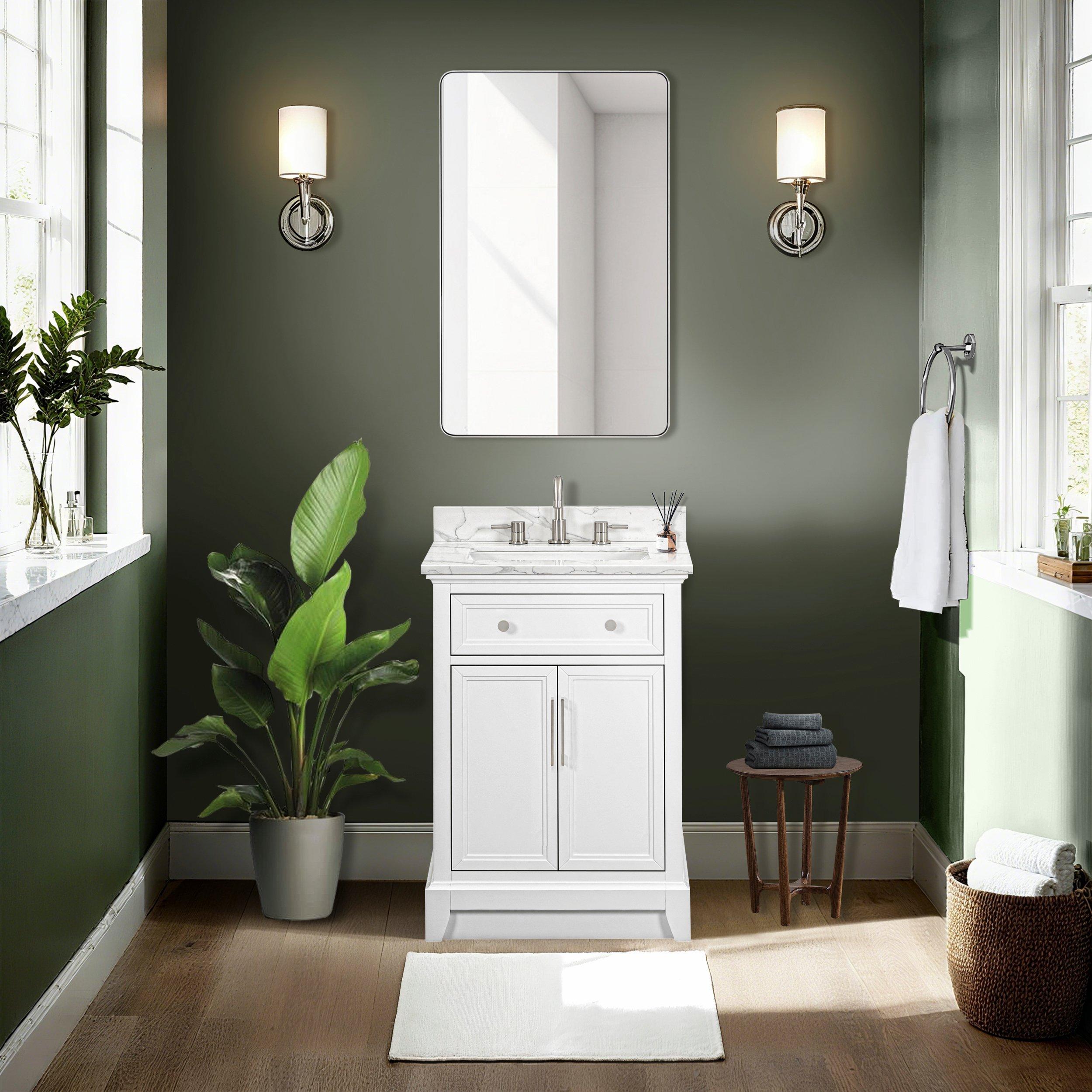 Aurora Vanity with Quartz Top