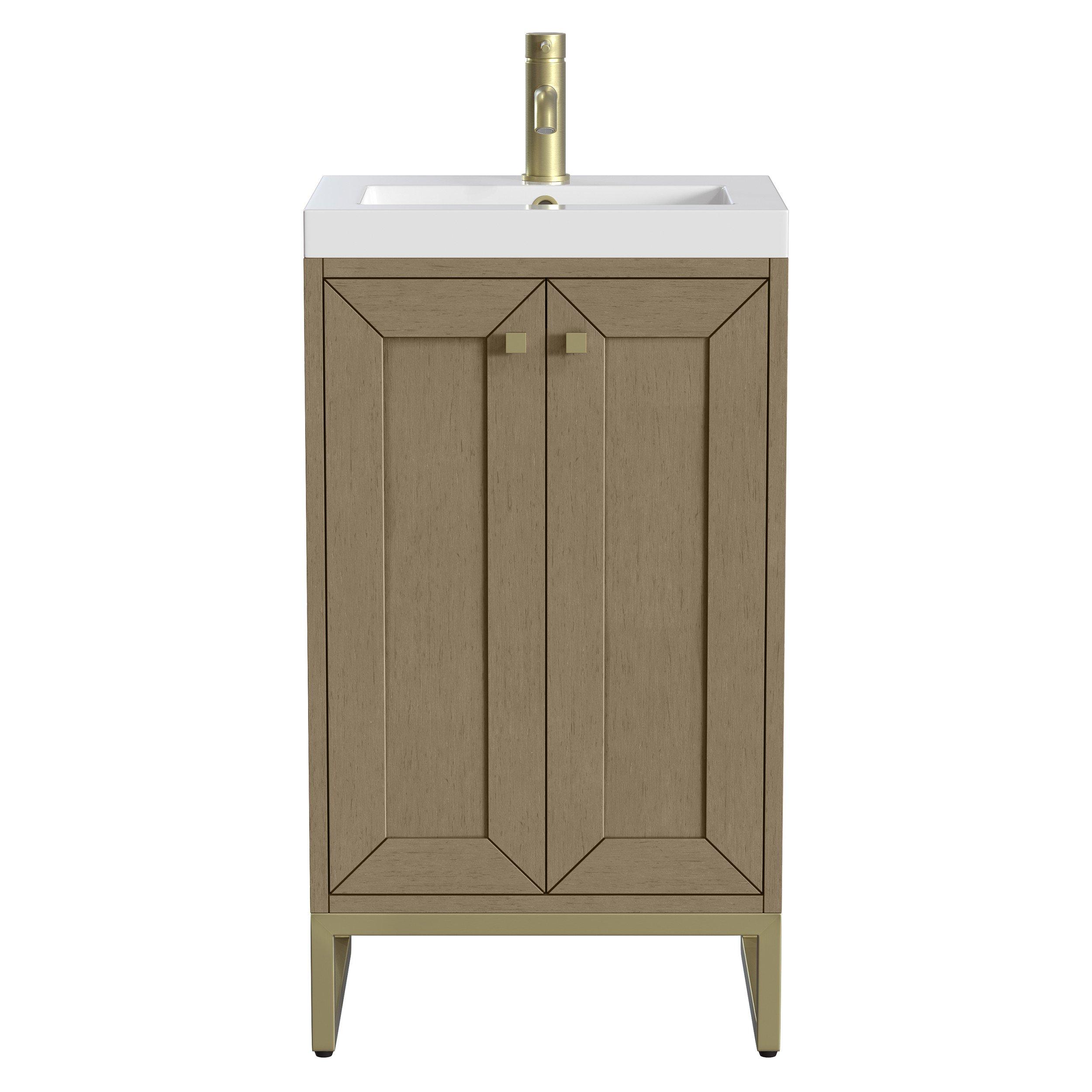 Chianti Vanity with Gold Hardware