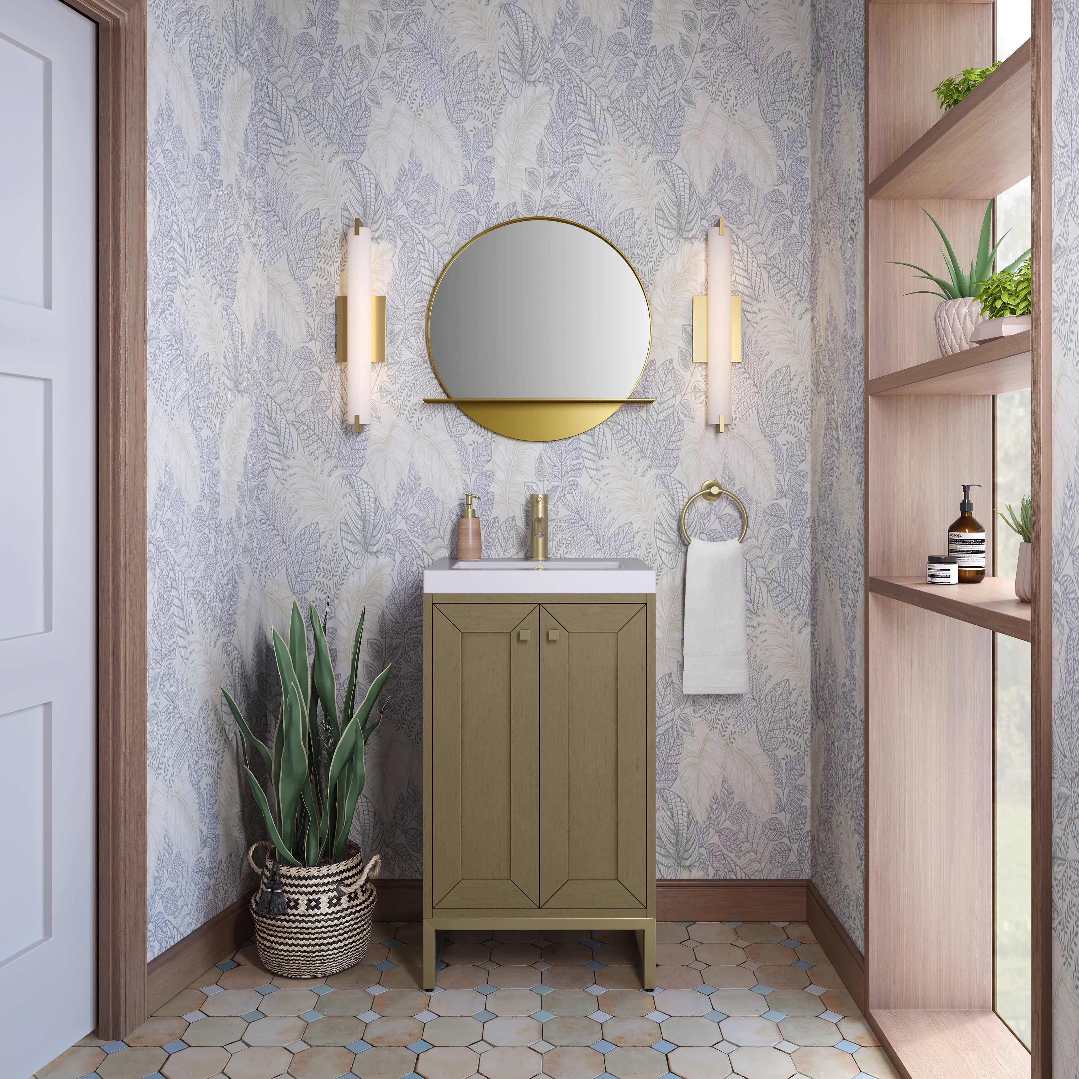 Chianti Vanity with Gold Hardware