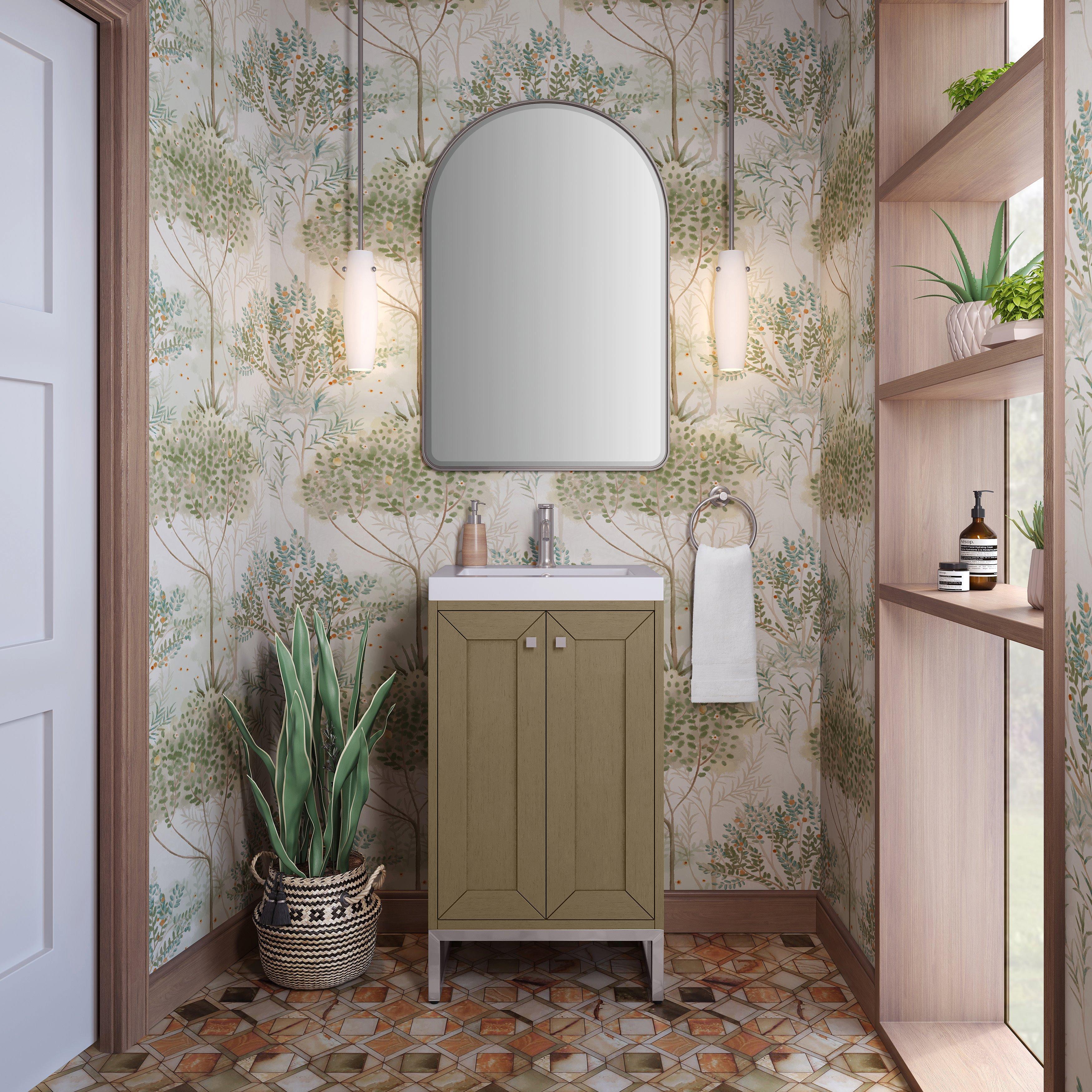 Chianti Vanity with Nickel Hardware