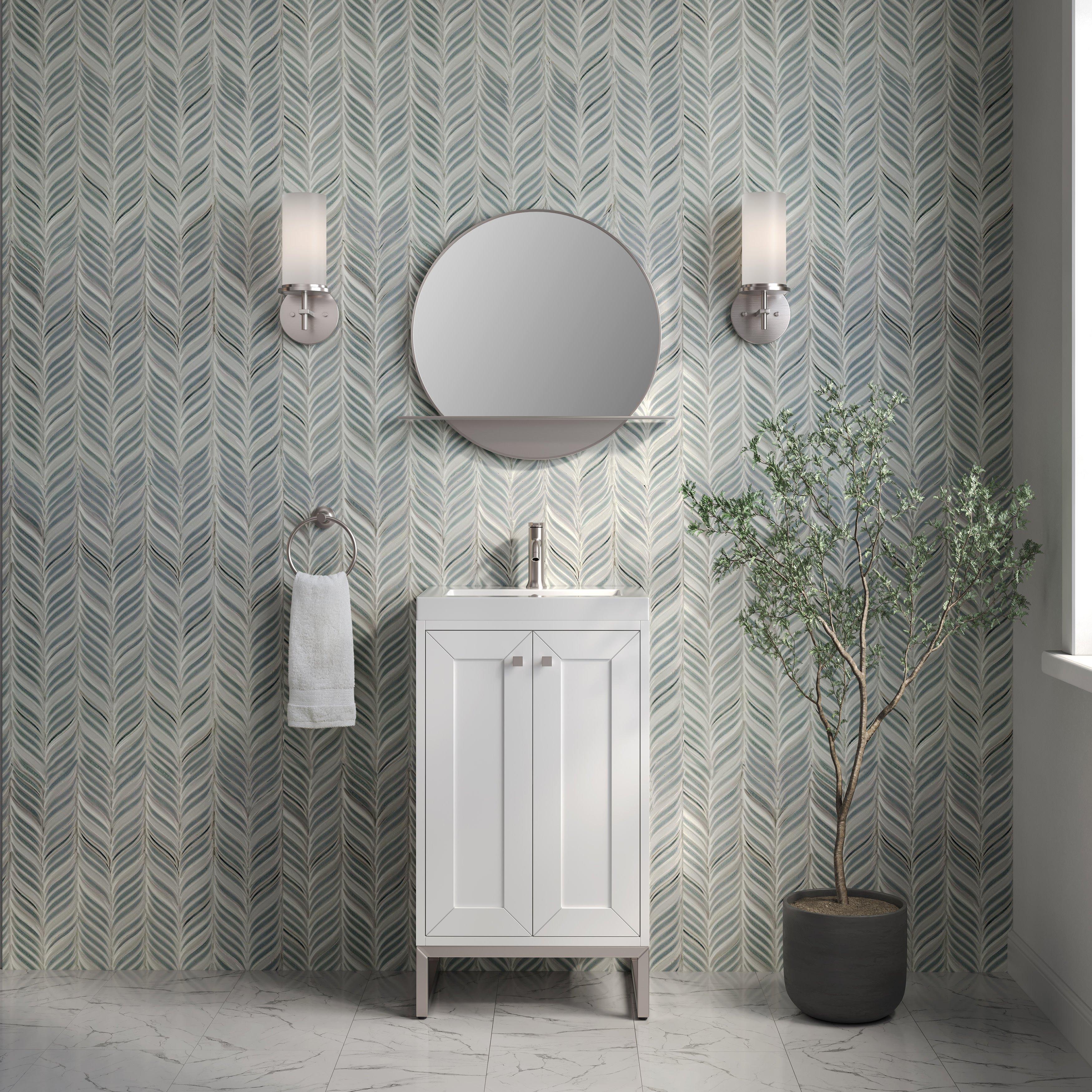 Chianti Vanity with Nickel Hardware