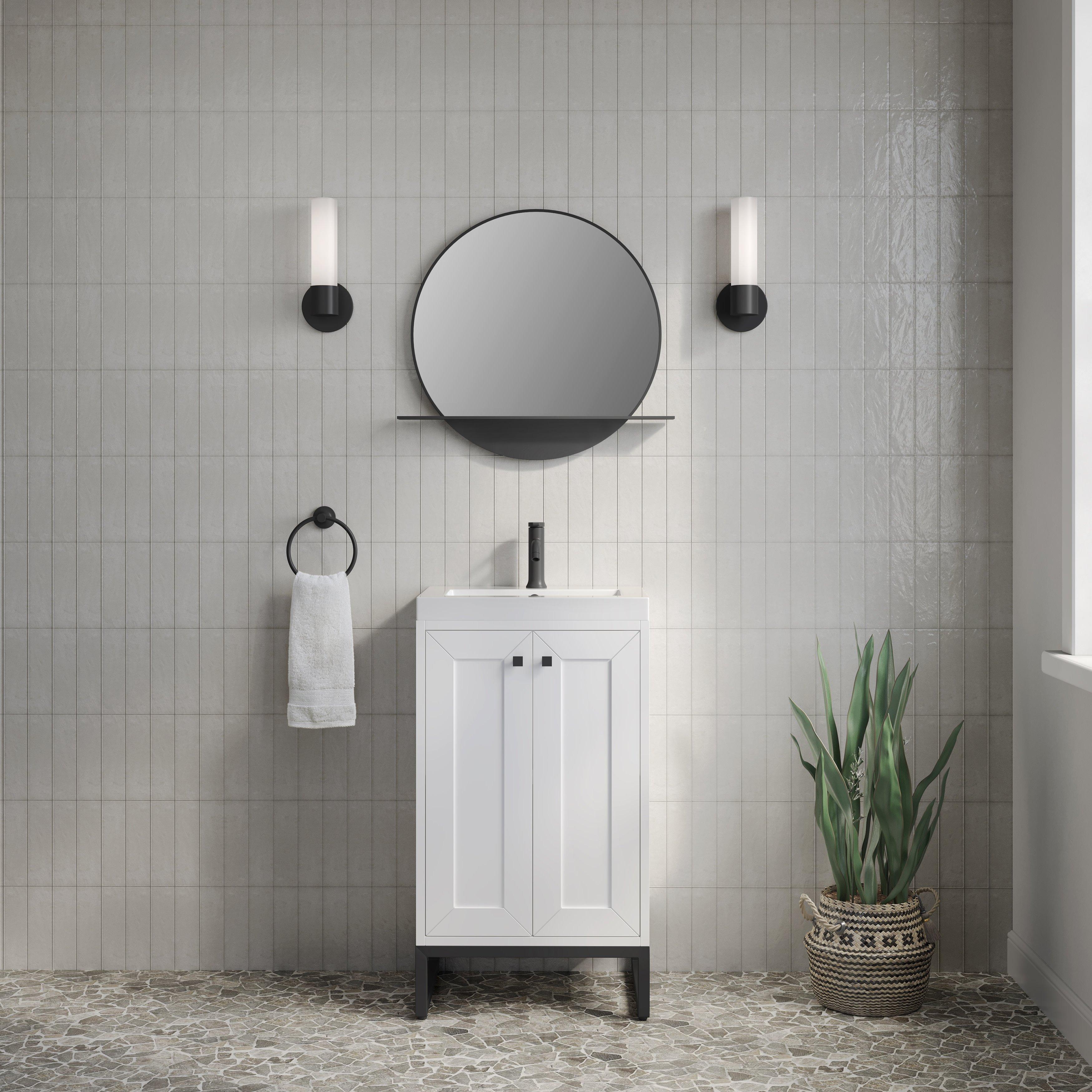 Chianti Vanity with Black Hardware