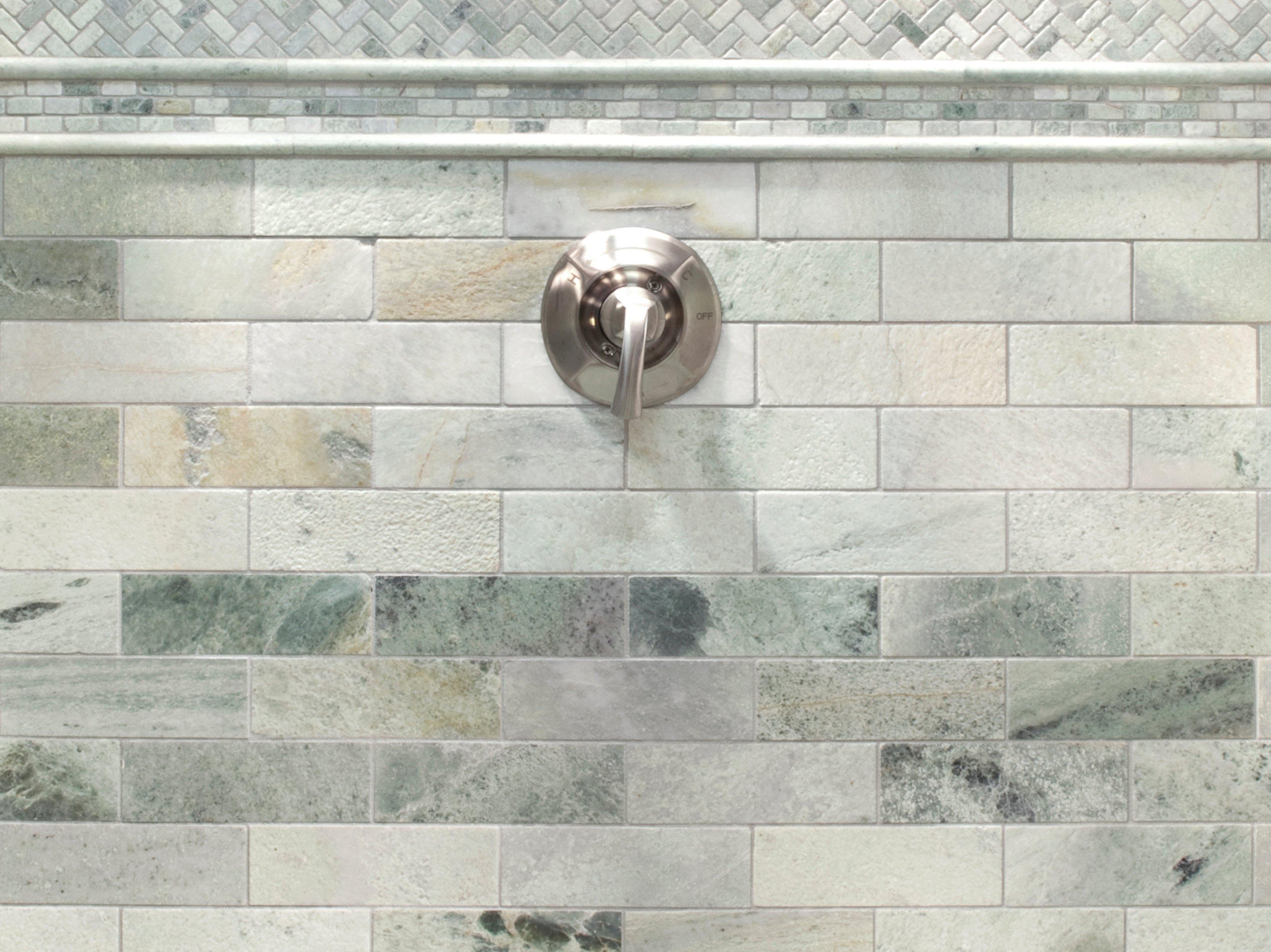 Caribbean Green II Tumbled Marble Tile