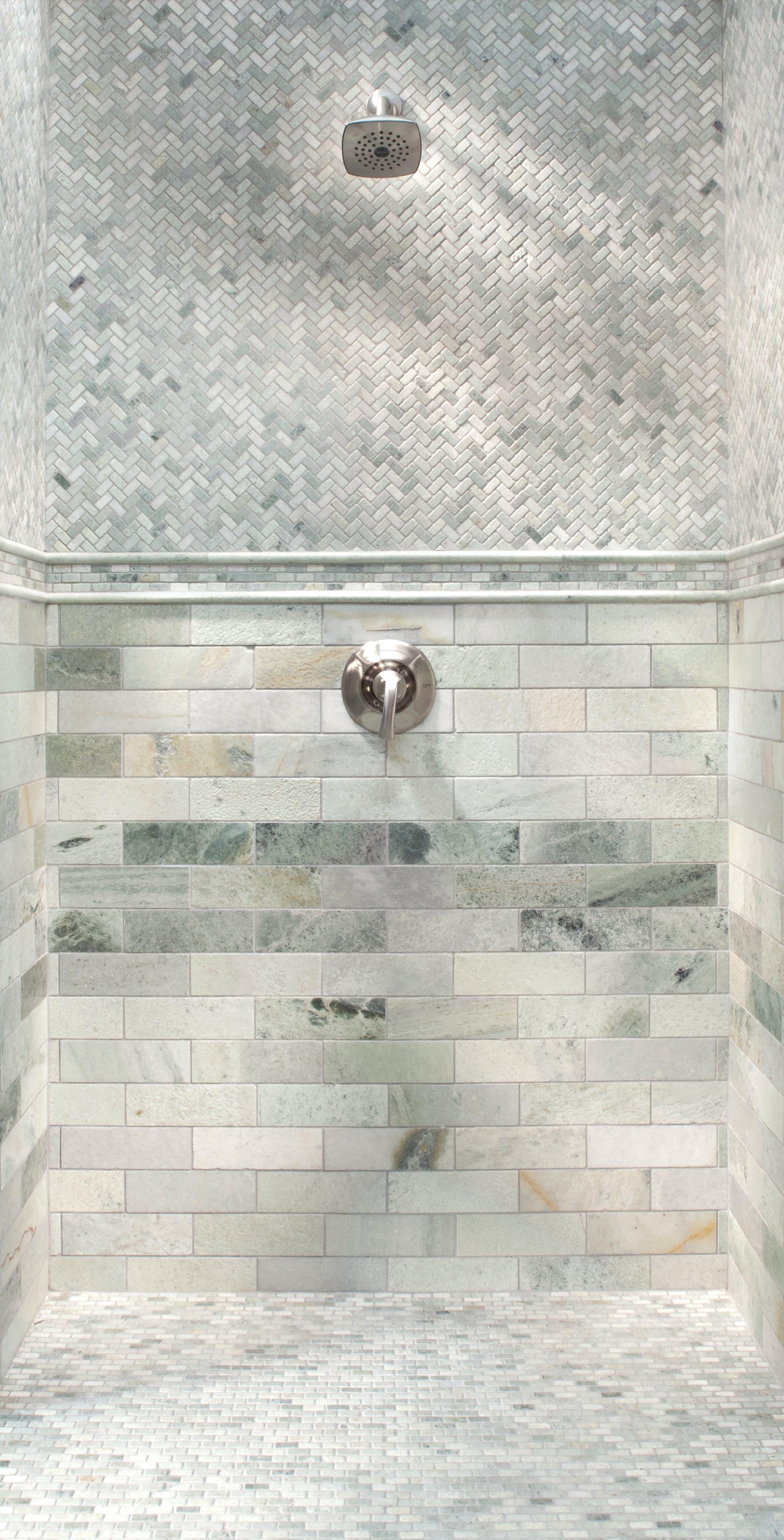 Caribbean Green II Tumbled Marble Tile