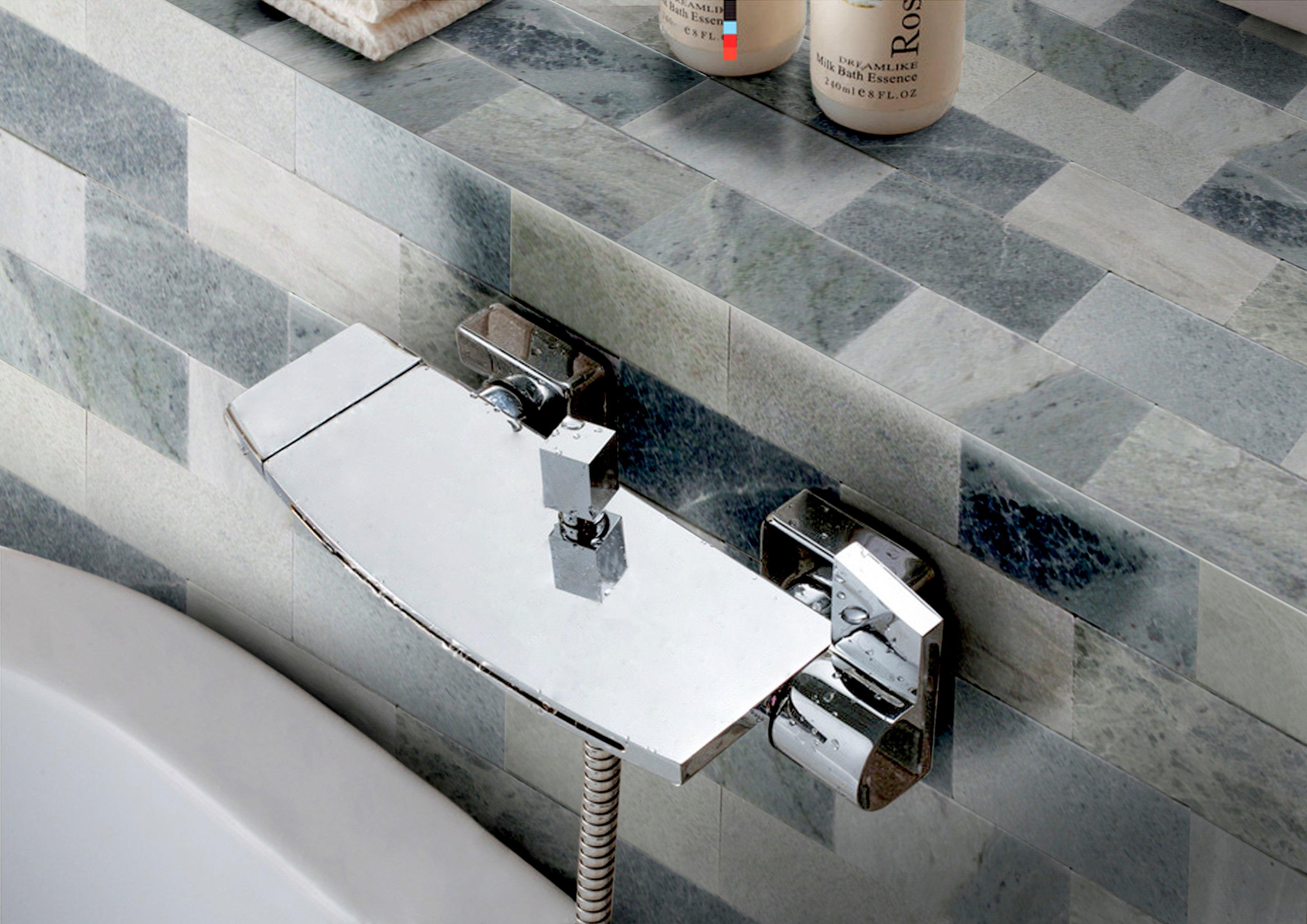 Caribbean Green Tumbled Marble Tile