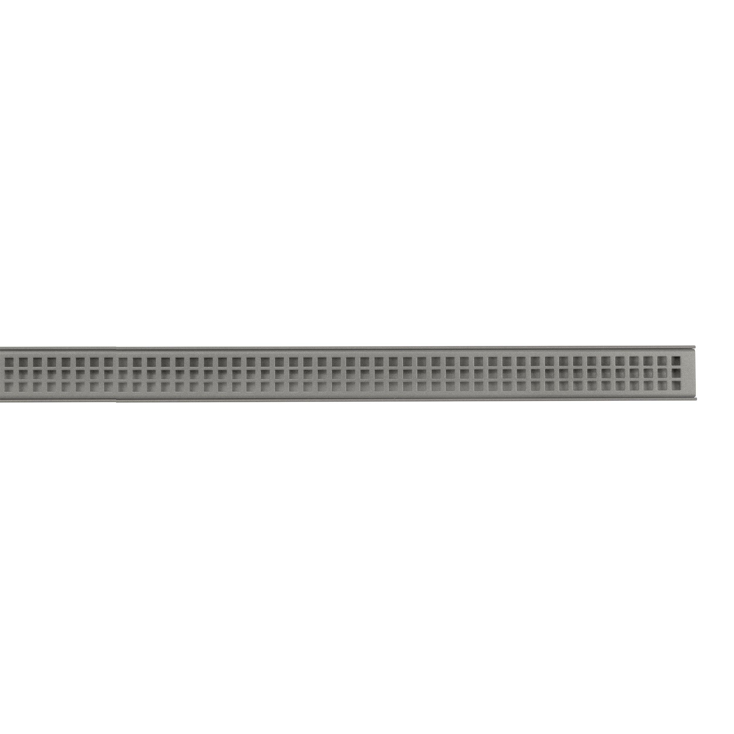 Schluter Kerdi-Line 8ft. Vario Square Linear Drain Stone Grey
