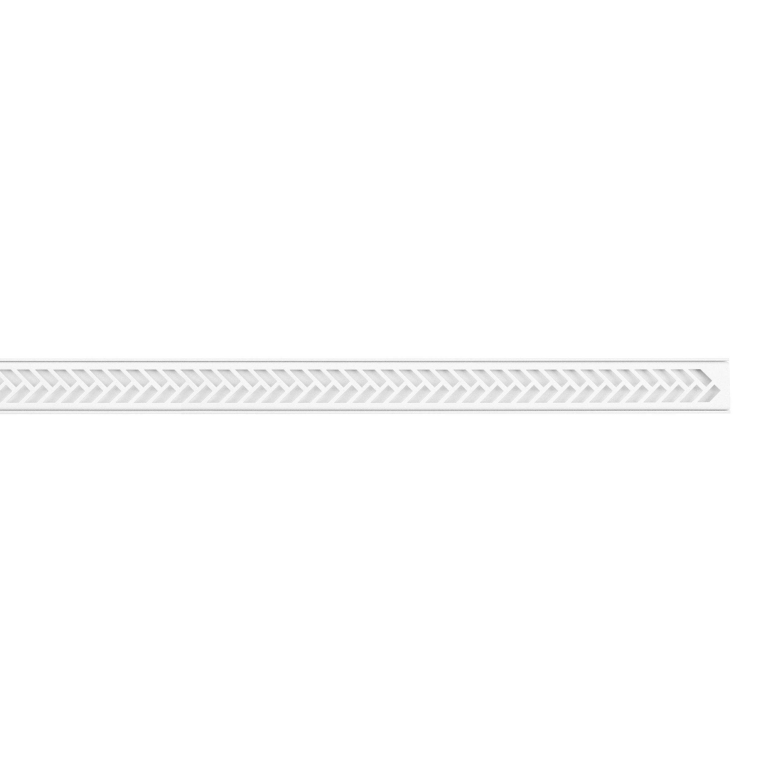 Schluter Kerdi-Line 8ft. Vario Herringbone Linear Drain Matte White