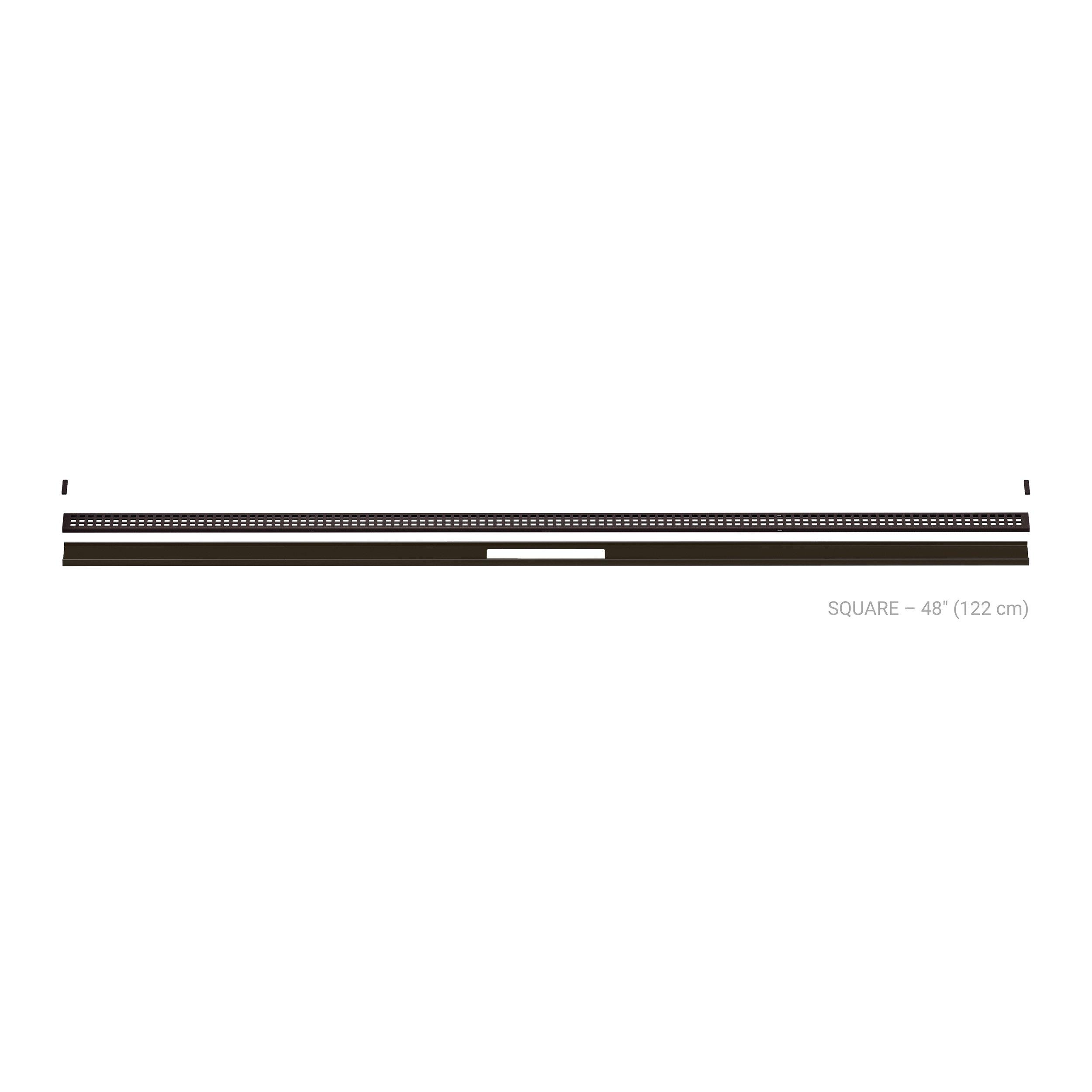 Schluter Kerdi-Line 8ft. Vario Square Linear Drain Bronze