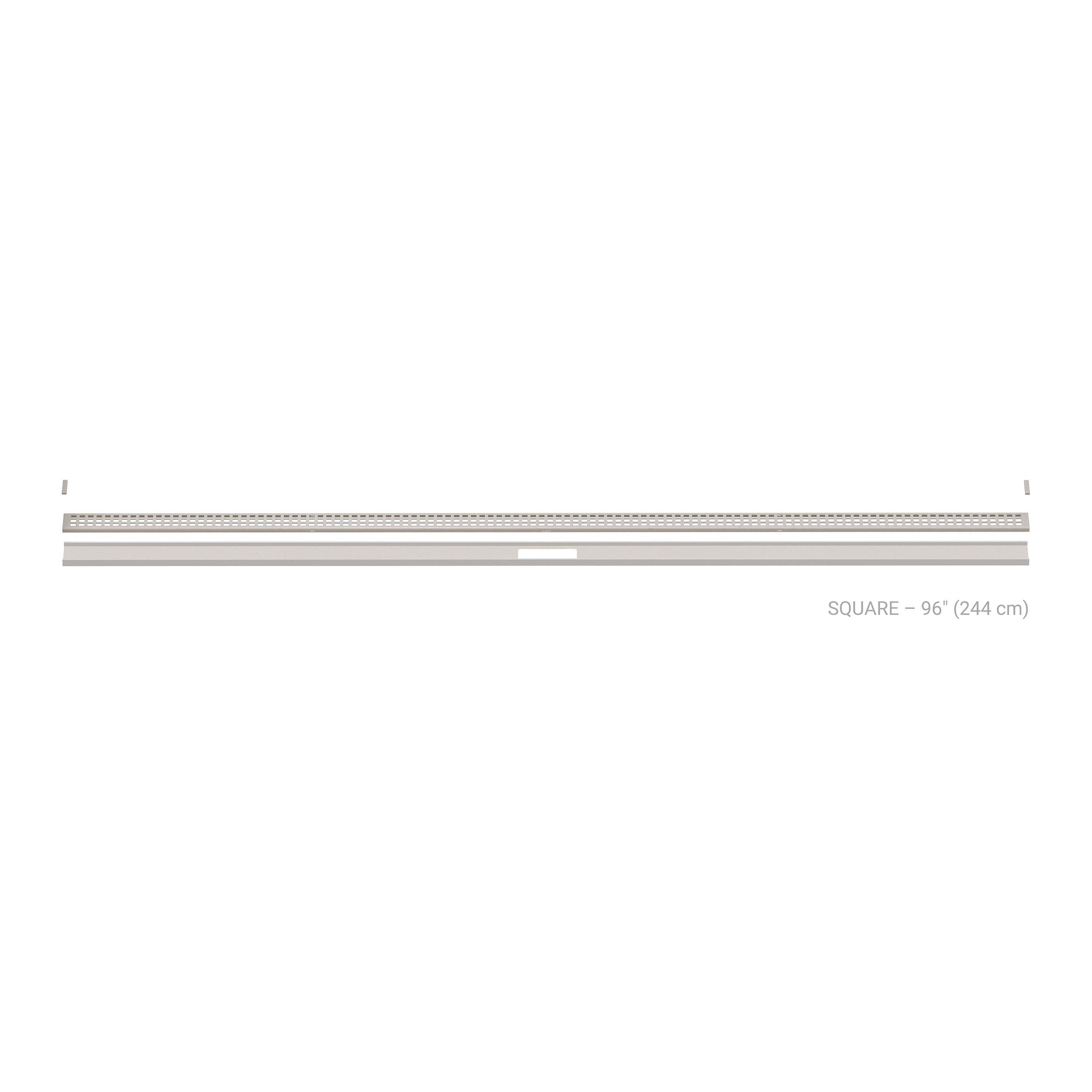 Schluter Kerdi-Line 8ft. Vario Square Linear Drain Greige