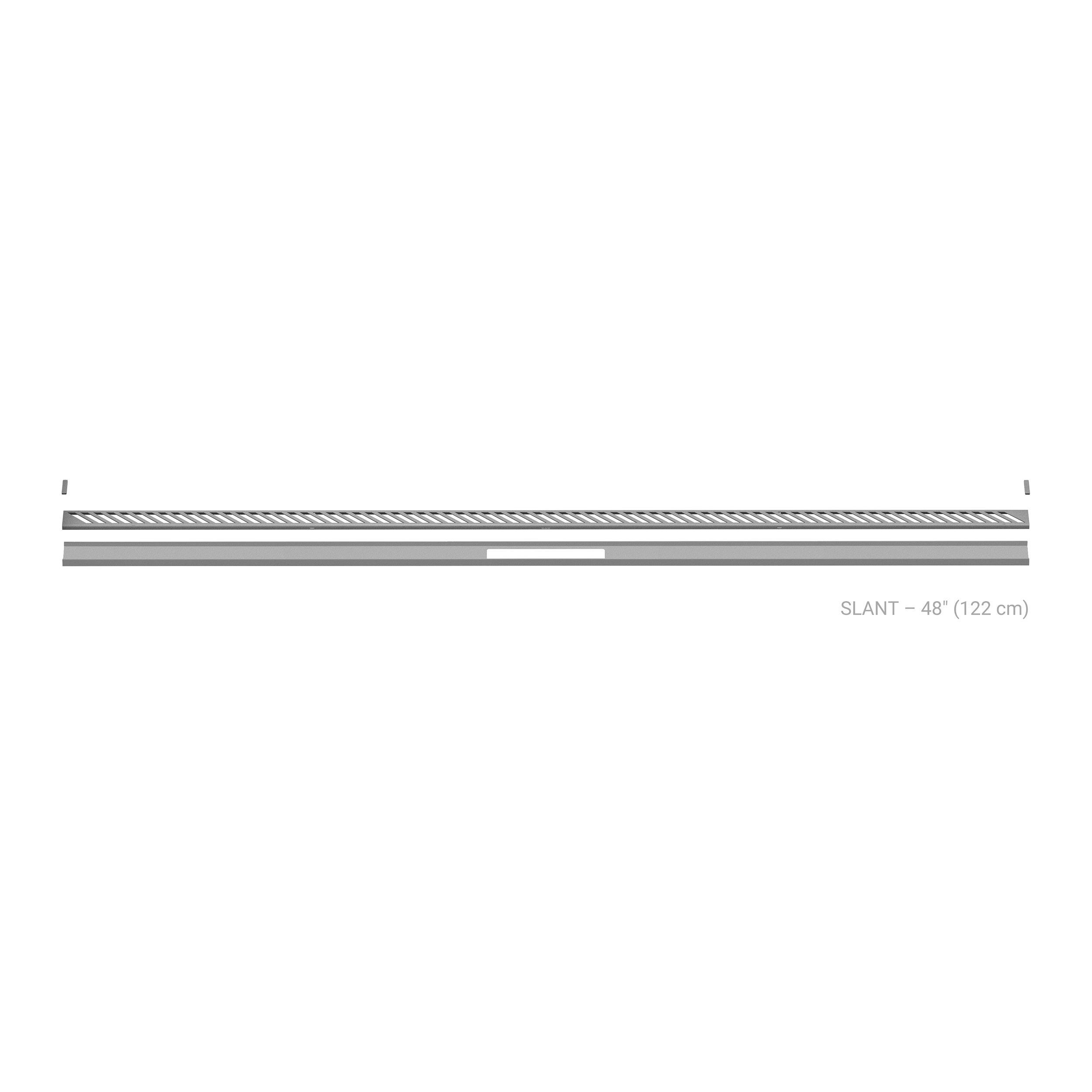 Schluter Kerdi-Line 8ft. Vario Slant Linear Drain Stone Grey