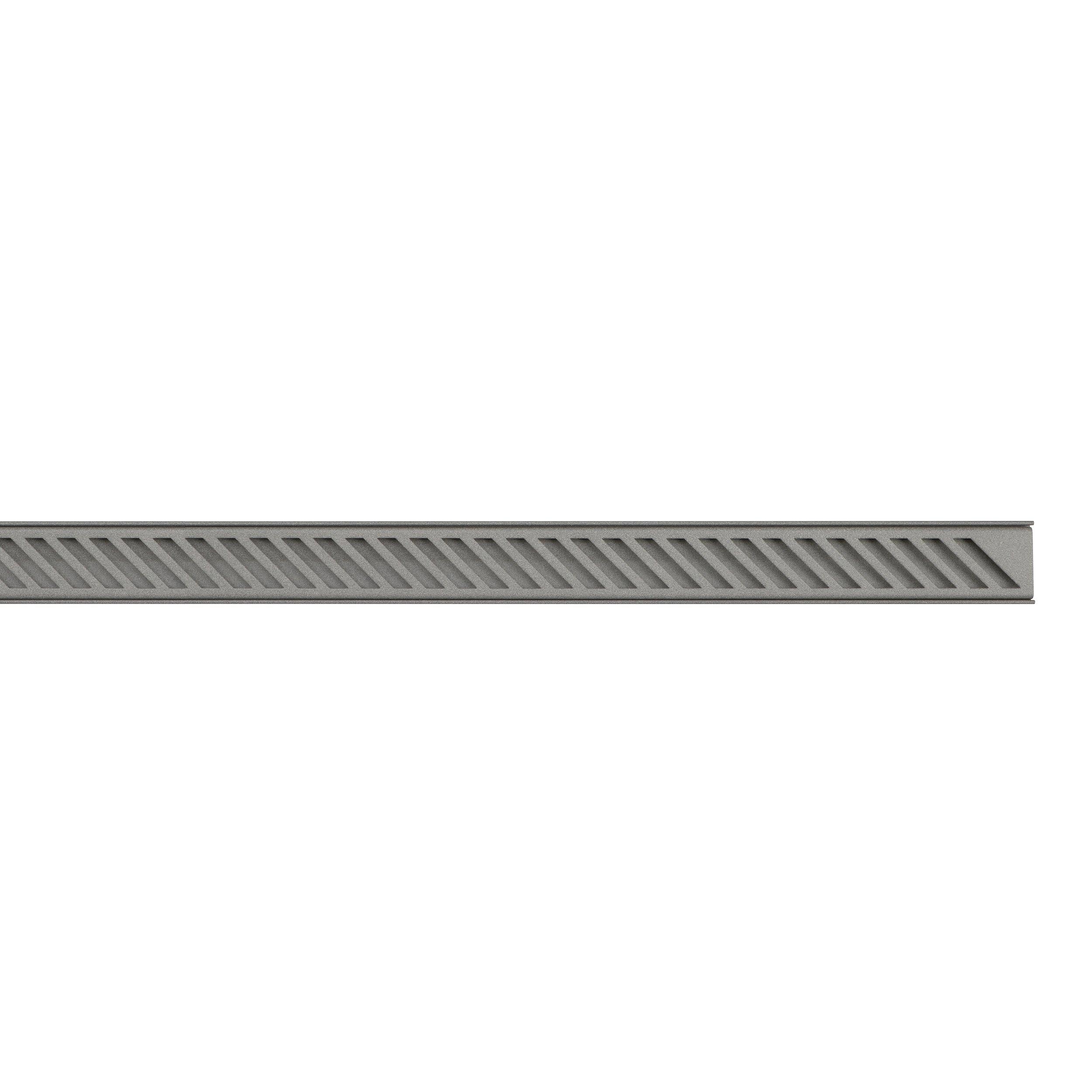 Schluter Kerdi-Line 8ft. Vario Slant Linear Drain Stone Grey