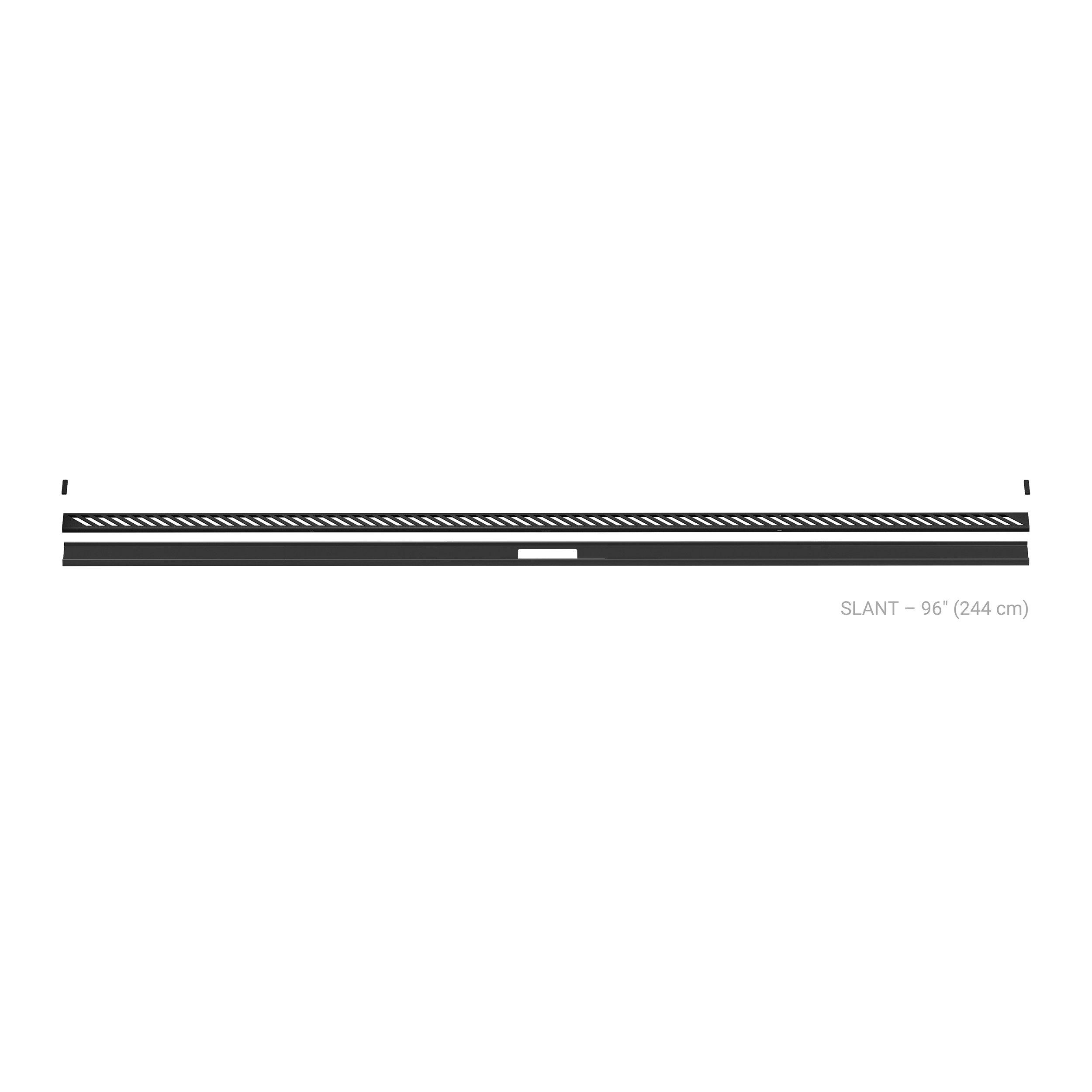 Schluter Kerdi-Line 8ft. Vario Slant Linear Drain Matte Black