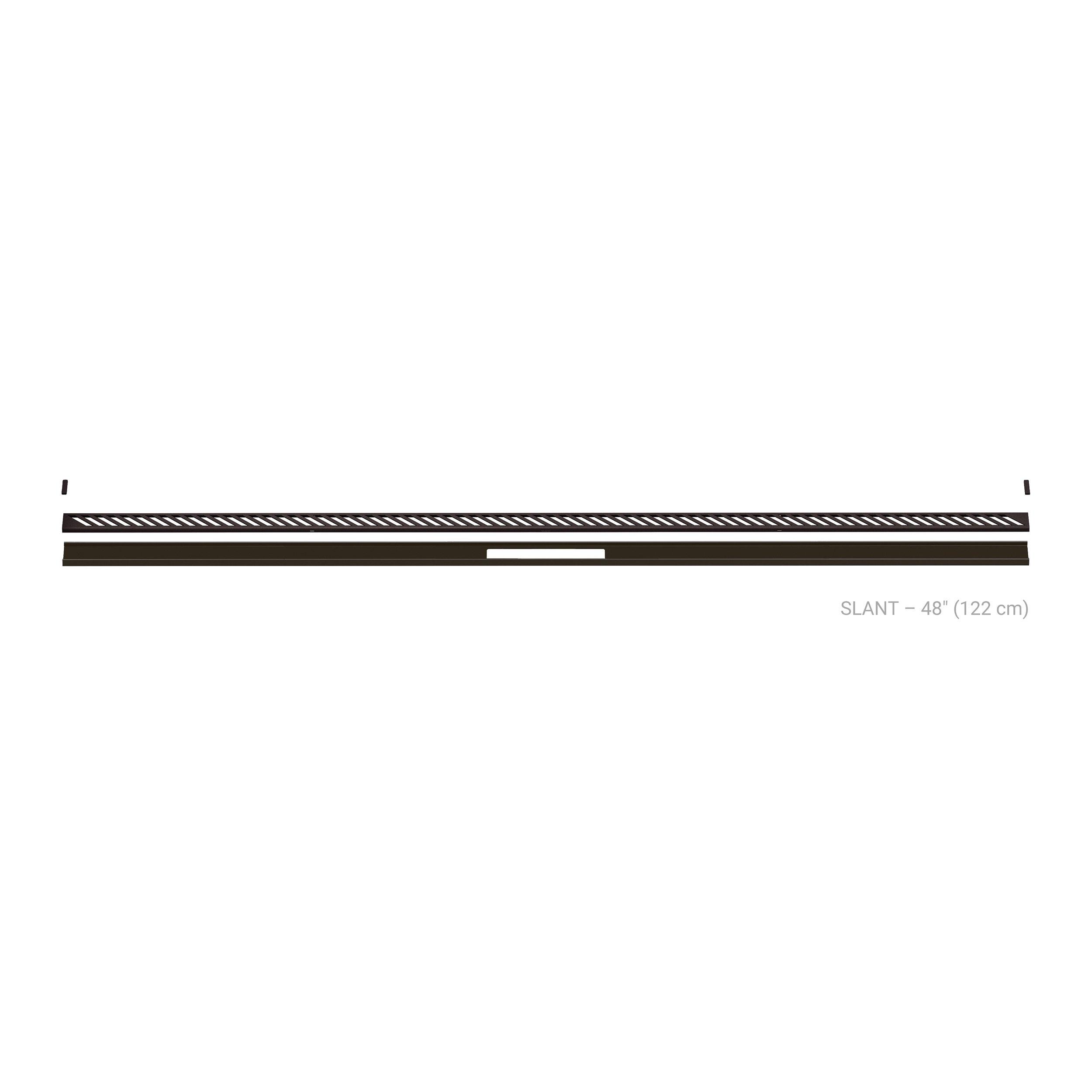 Schluter Kerdi-Line 8ft. Vario Slant Linear Drain Bronze