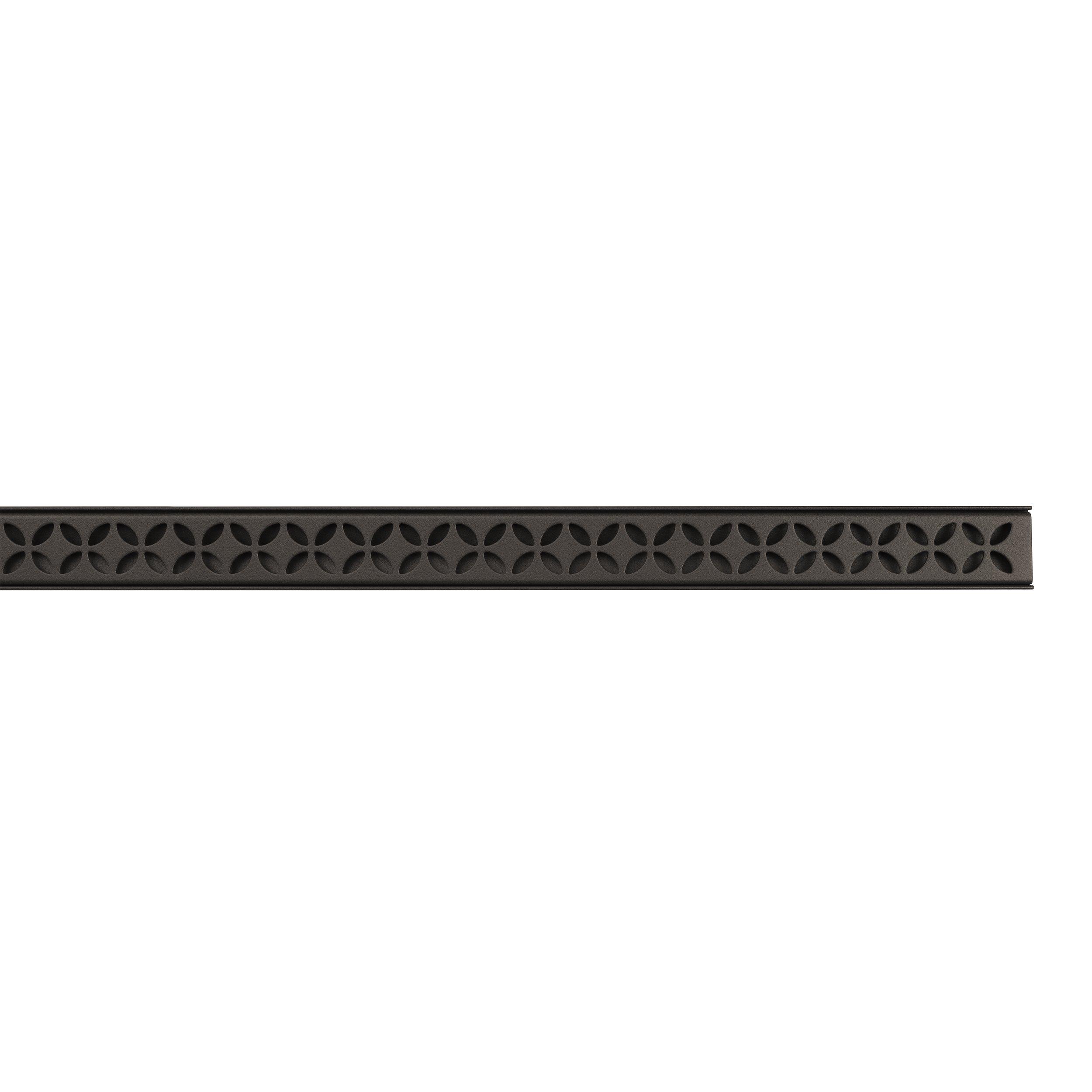 Schluter Kerdi-Line 8ft. Vario Floral Linear Drain Bronze