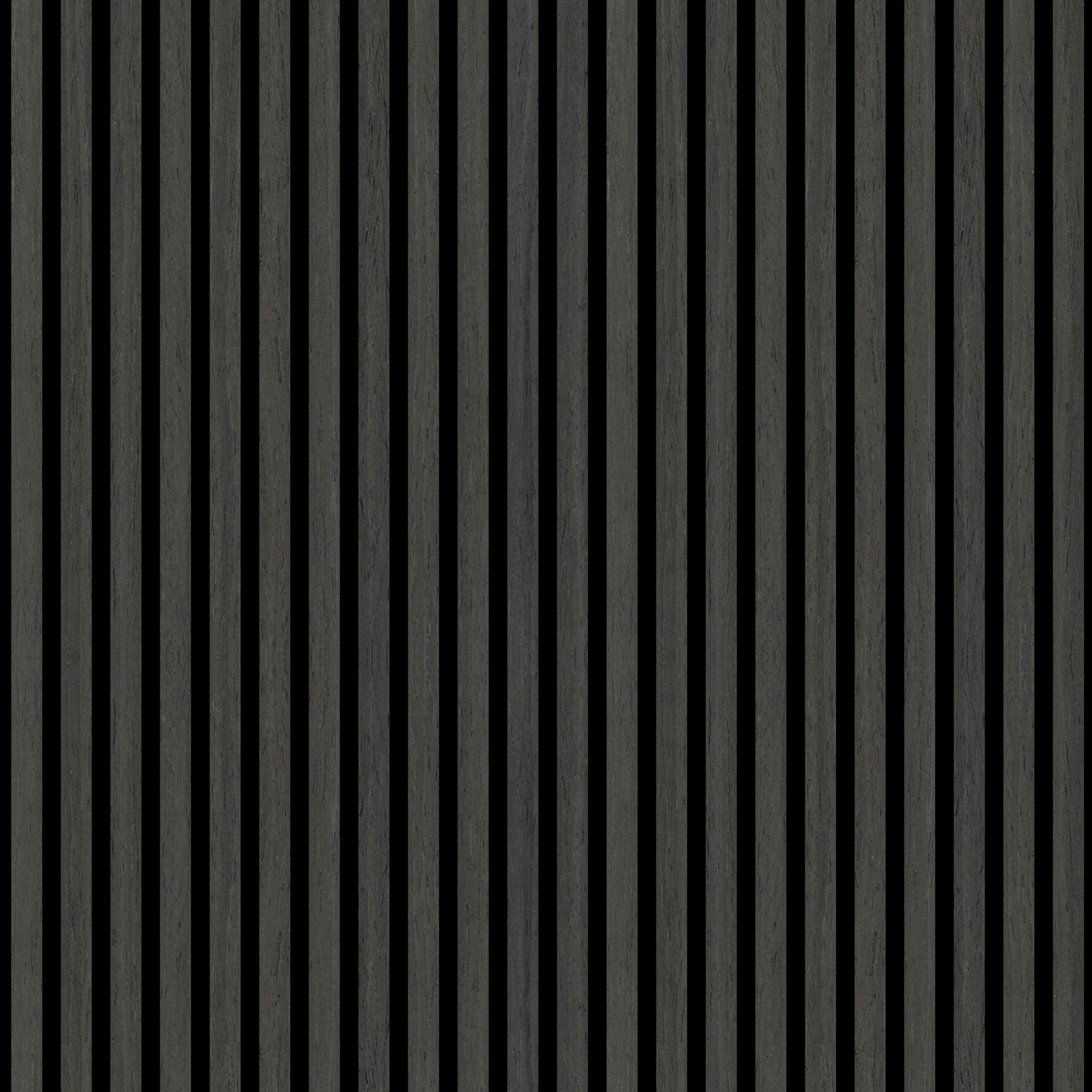Smoked Gray Wood Acoustic Wall Panel