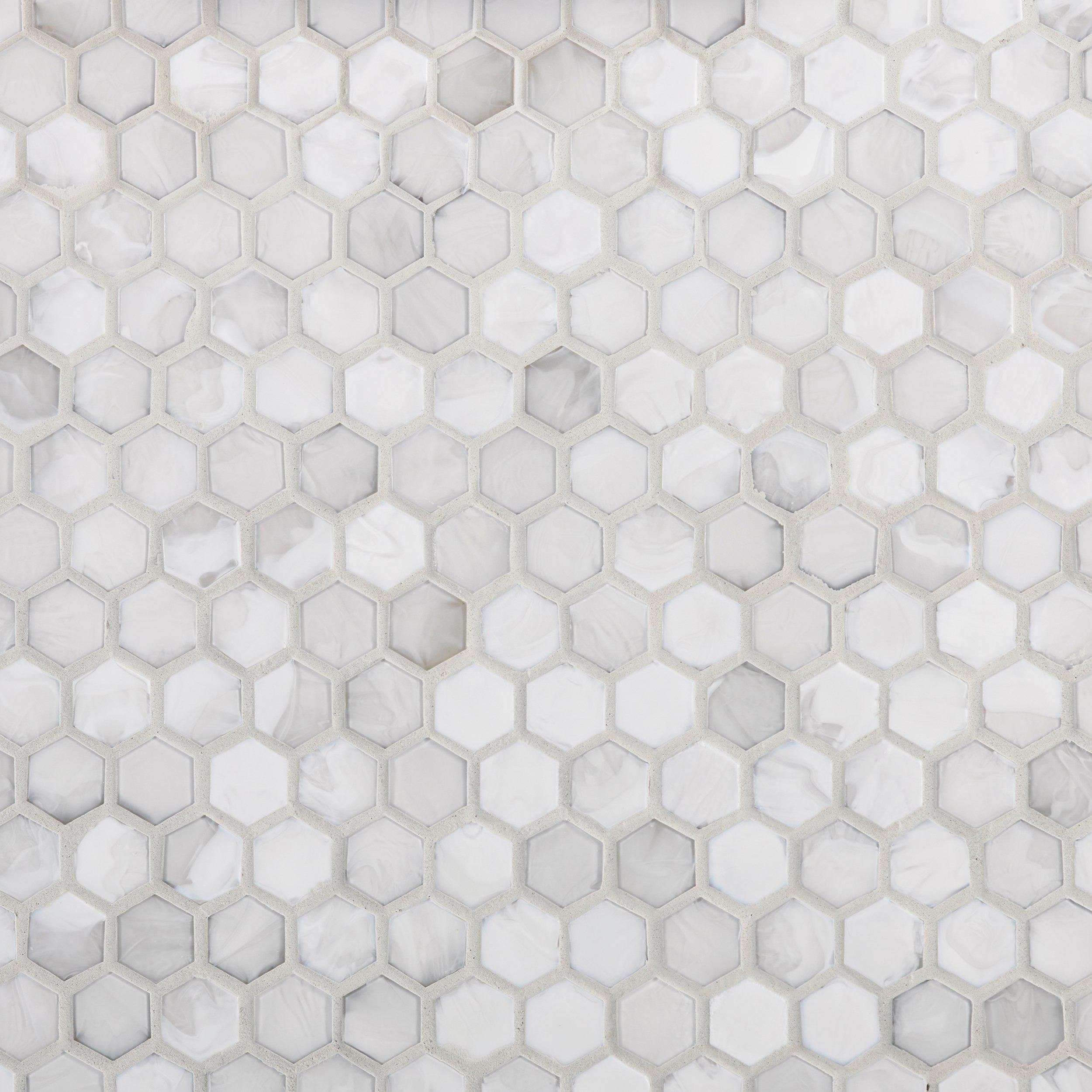 Rhea Hot Glass Hexagon Mosaic