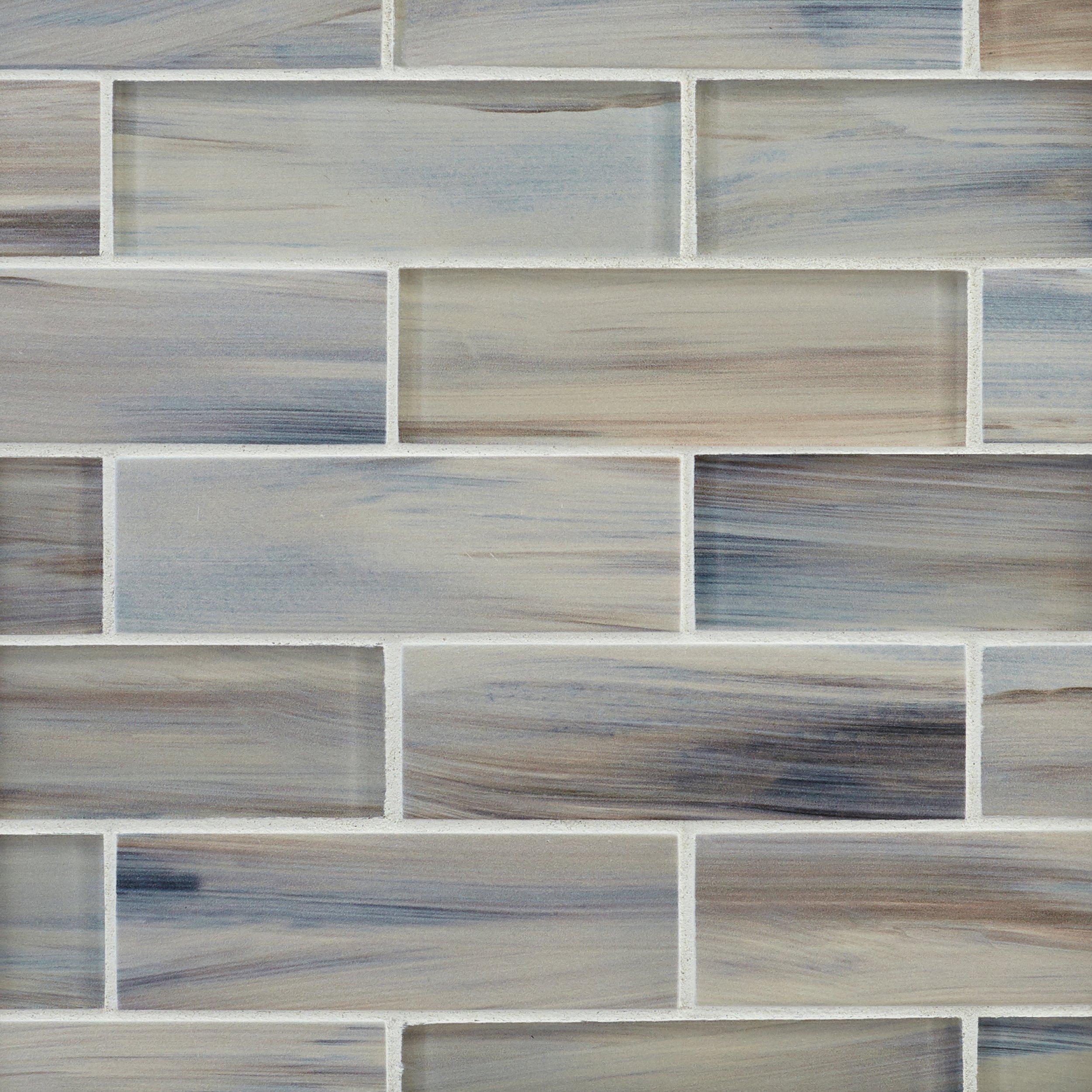Sunrise Brick Glass Mosaic
