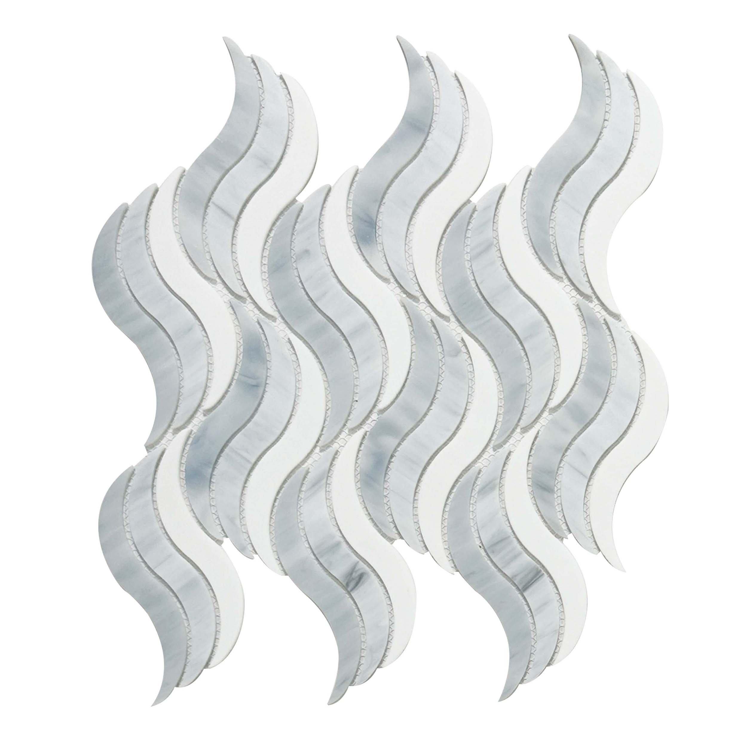 Santana Wave Art Glass Mosaic