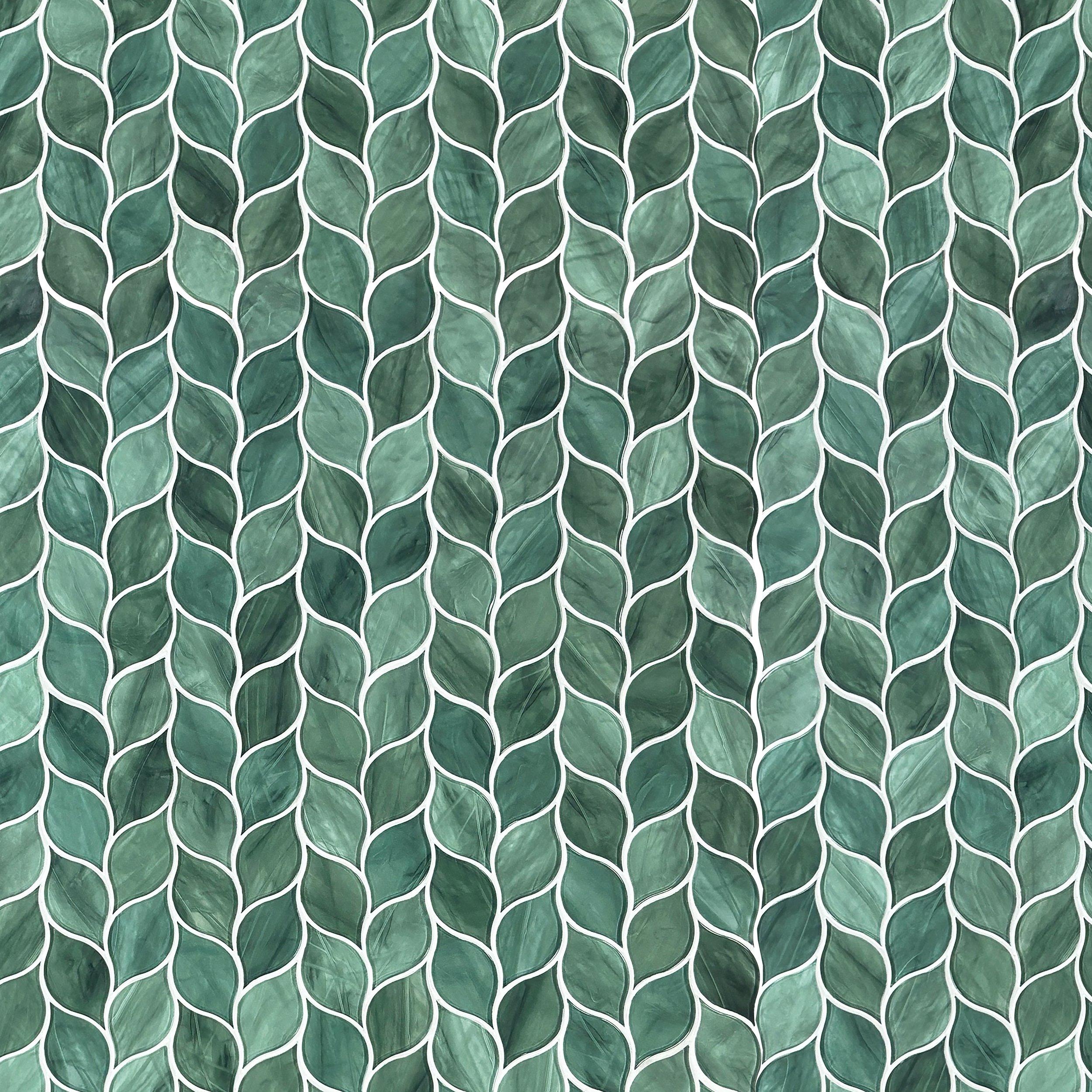 Evergreen Ivy Glass Mosaic