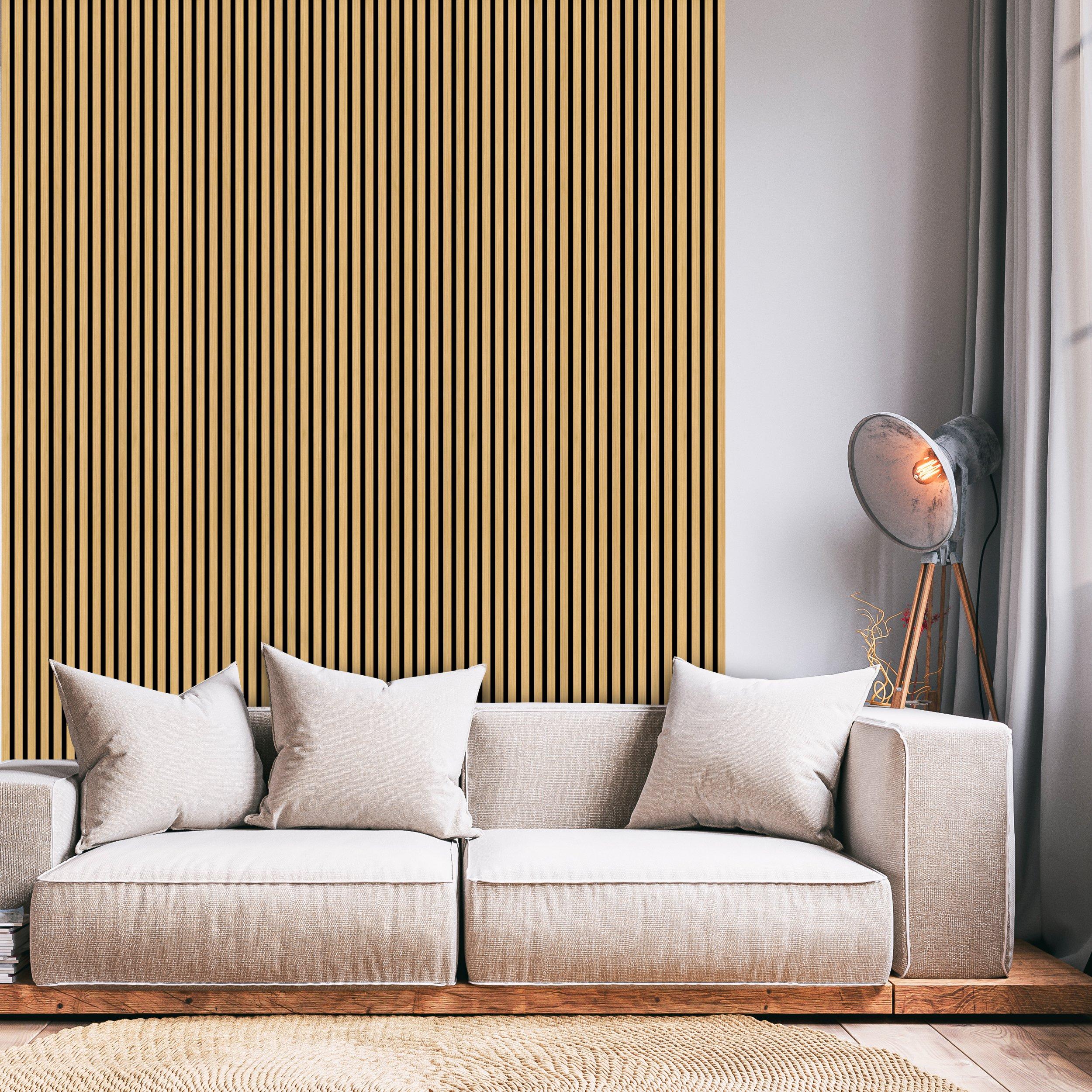 White Oak Natural Wood Acoustic Wall Panel