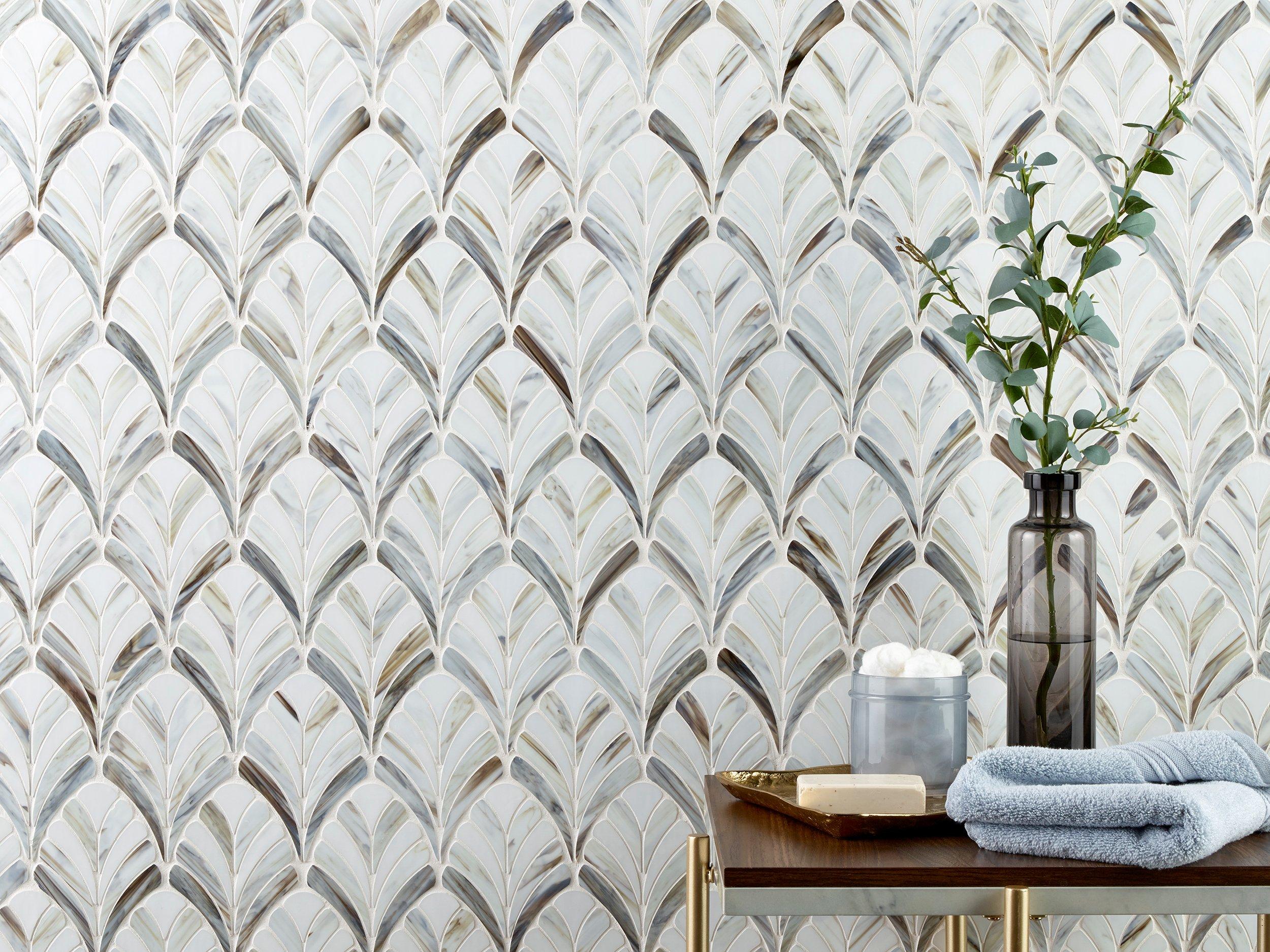 Kensington Plume Hot Glass Mosaic