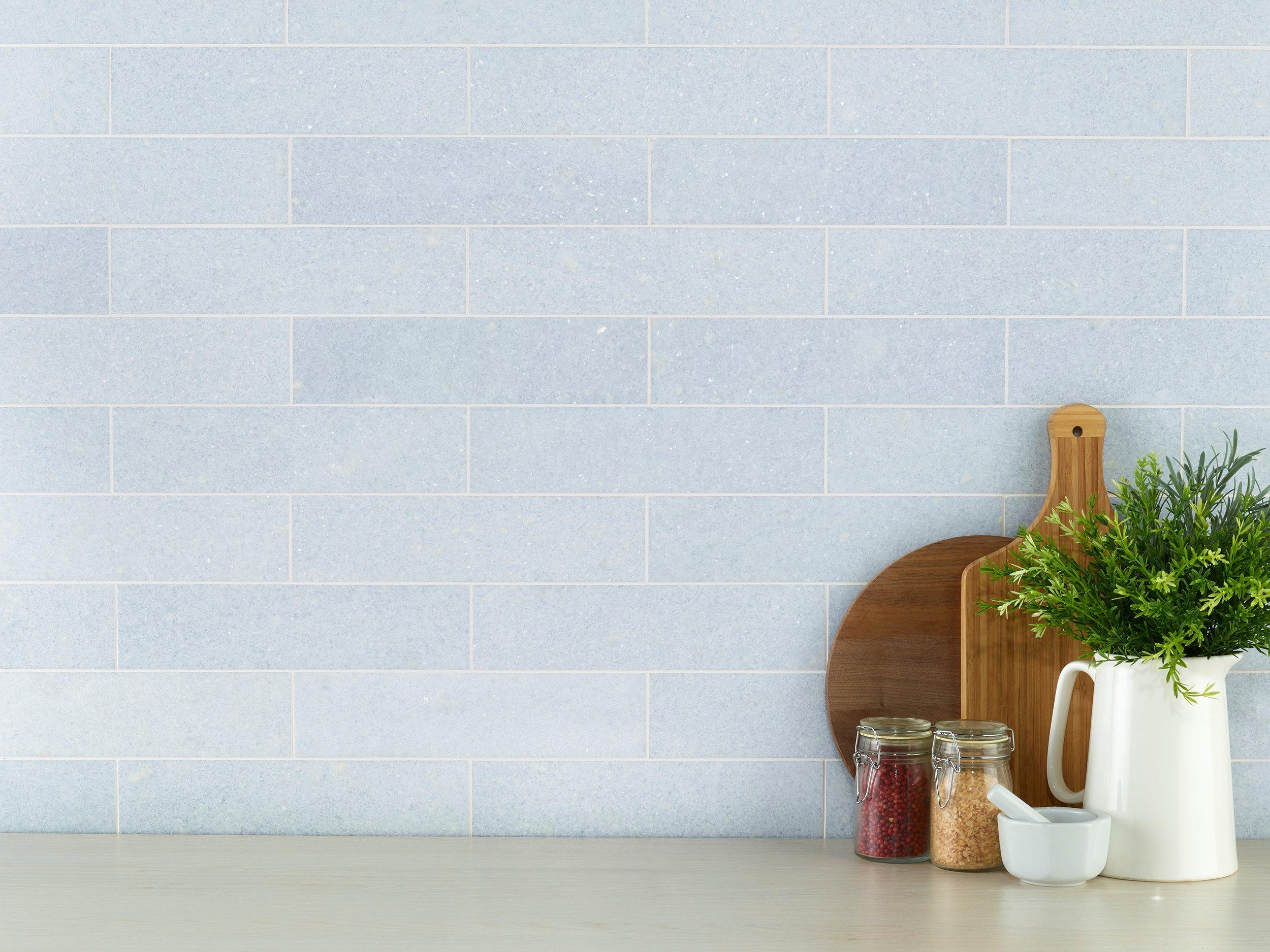 Blue Celeste Polished Marble Tile