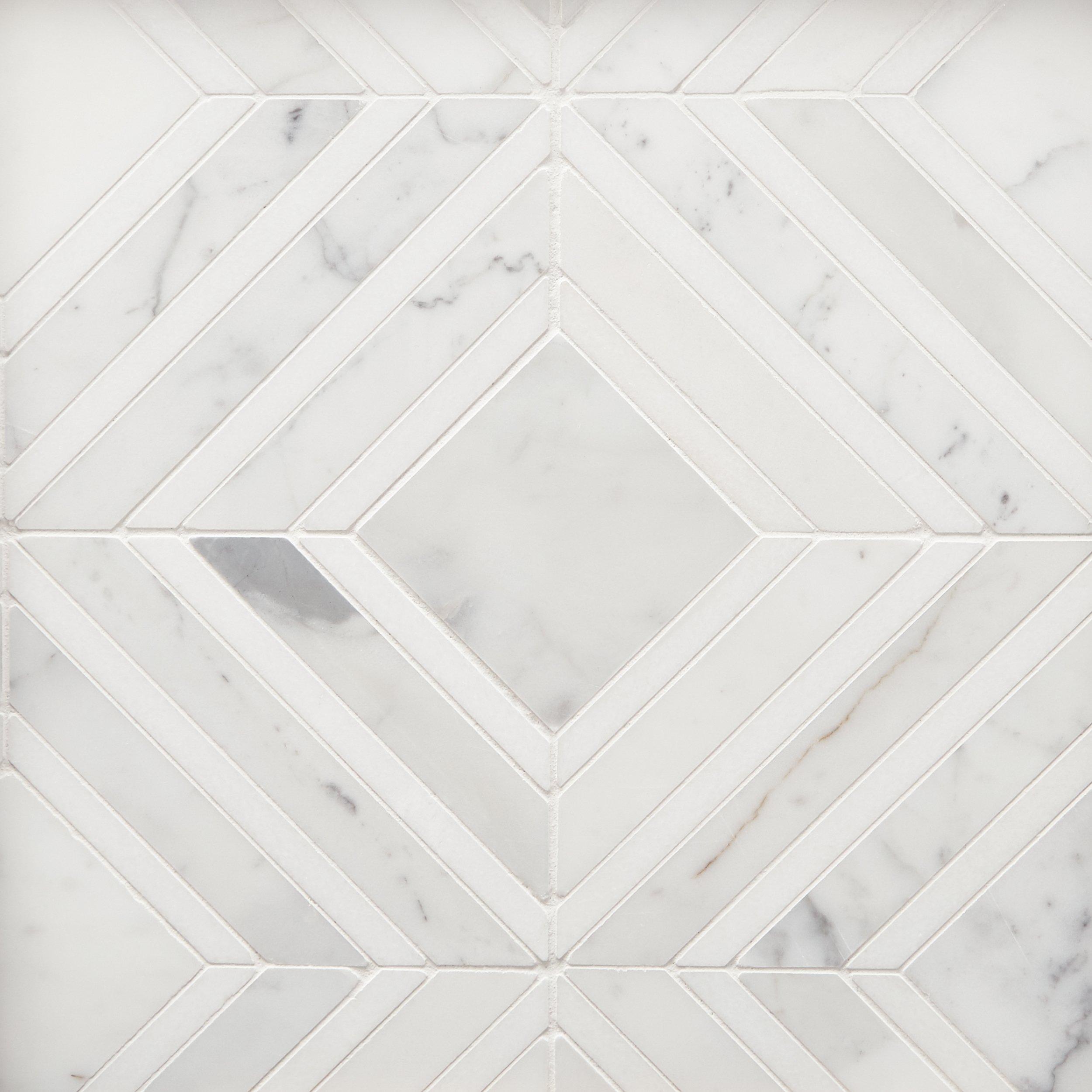 Spectra Calacatta Thassos Polished Marble Mosaic