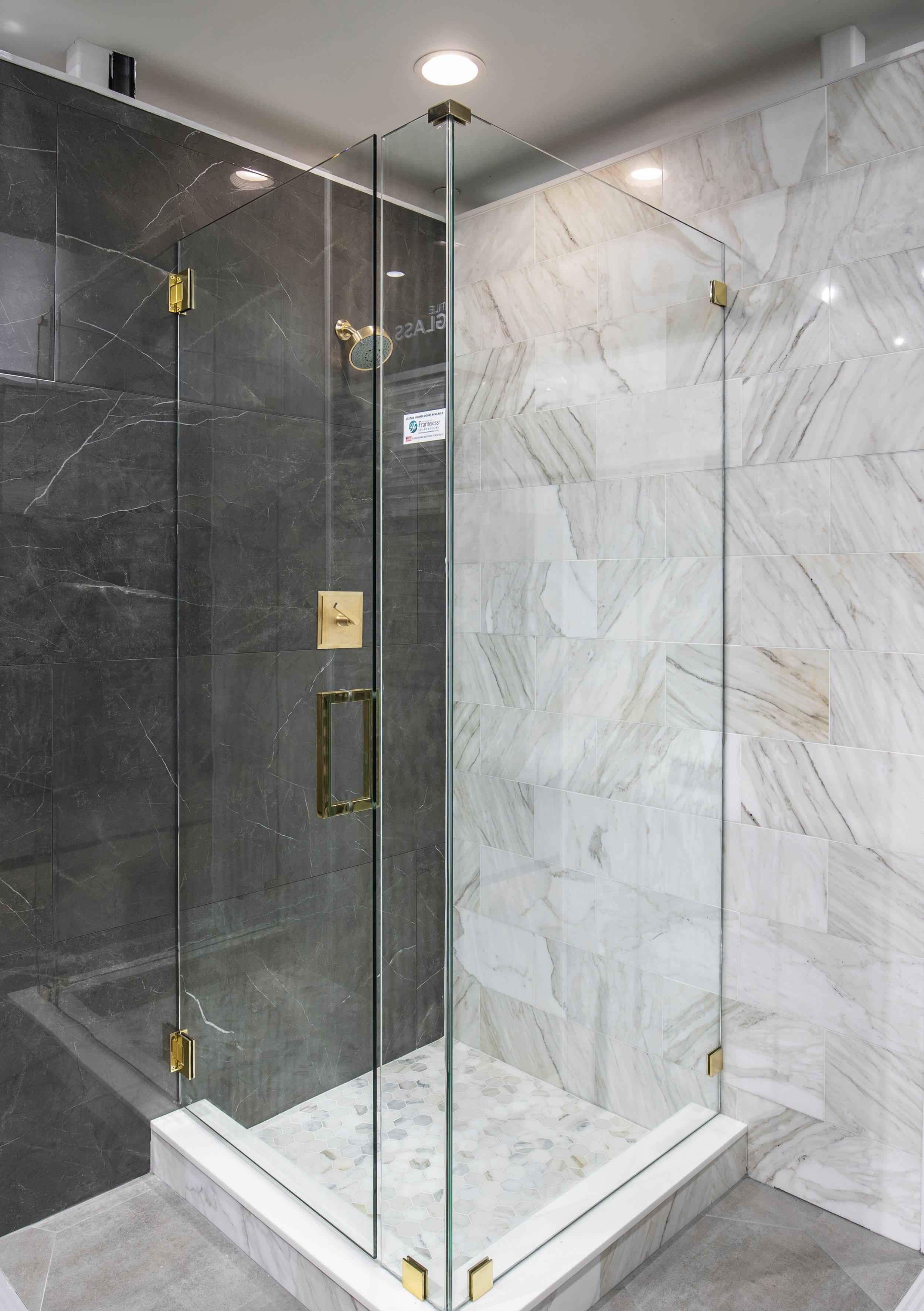 Calacatta Hexagon Polished Marble Mosaic