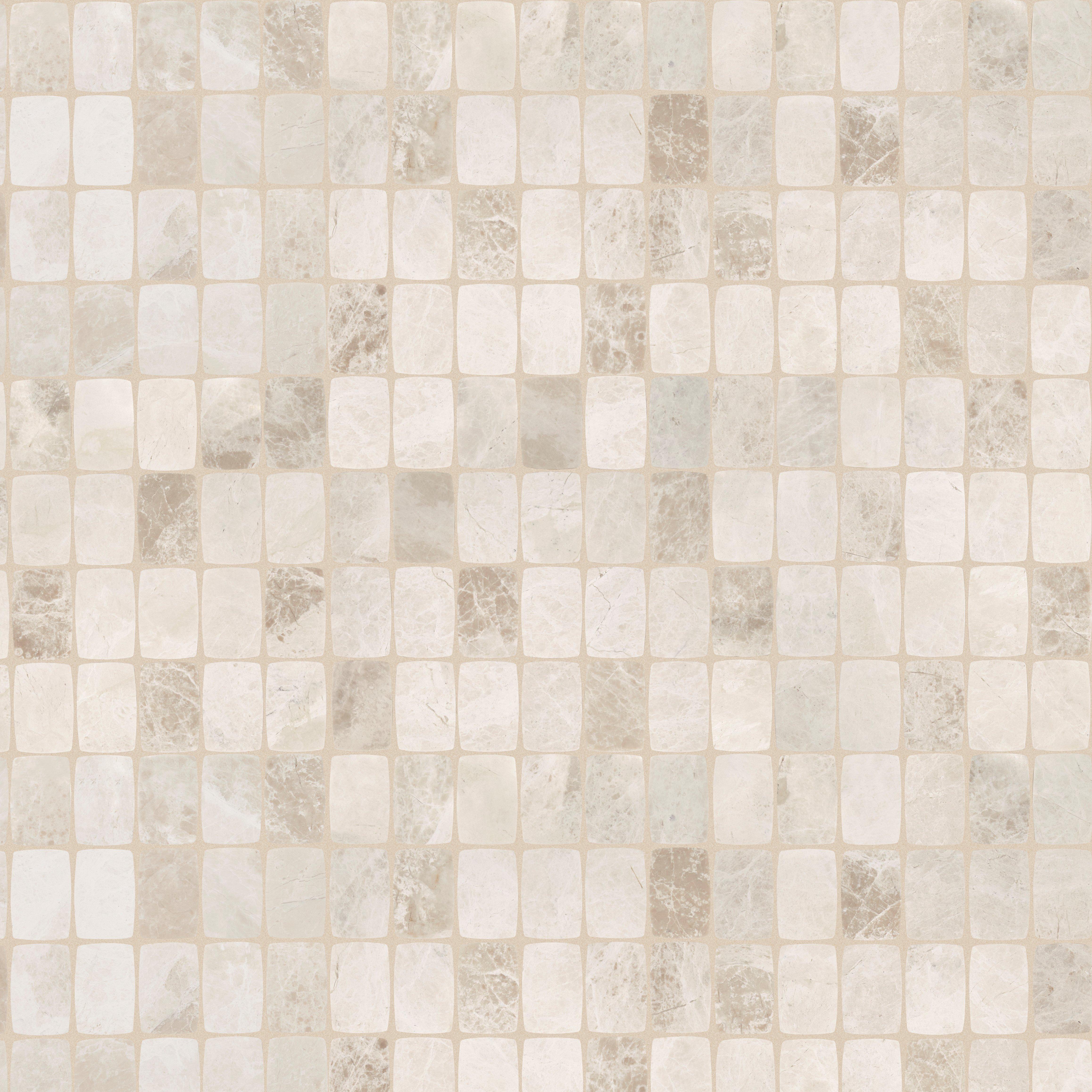 Crema Velluto Soft Brick Polished Marble Mosaic
