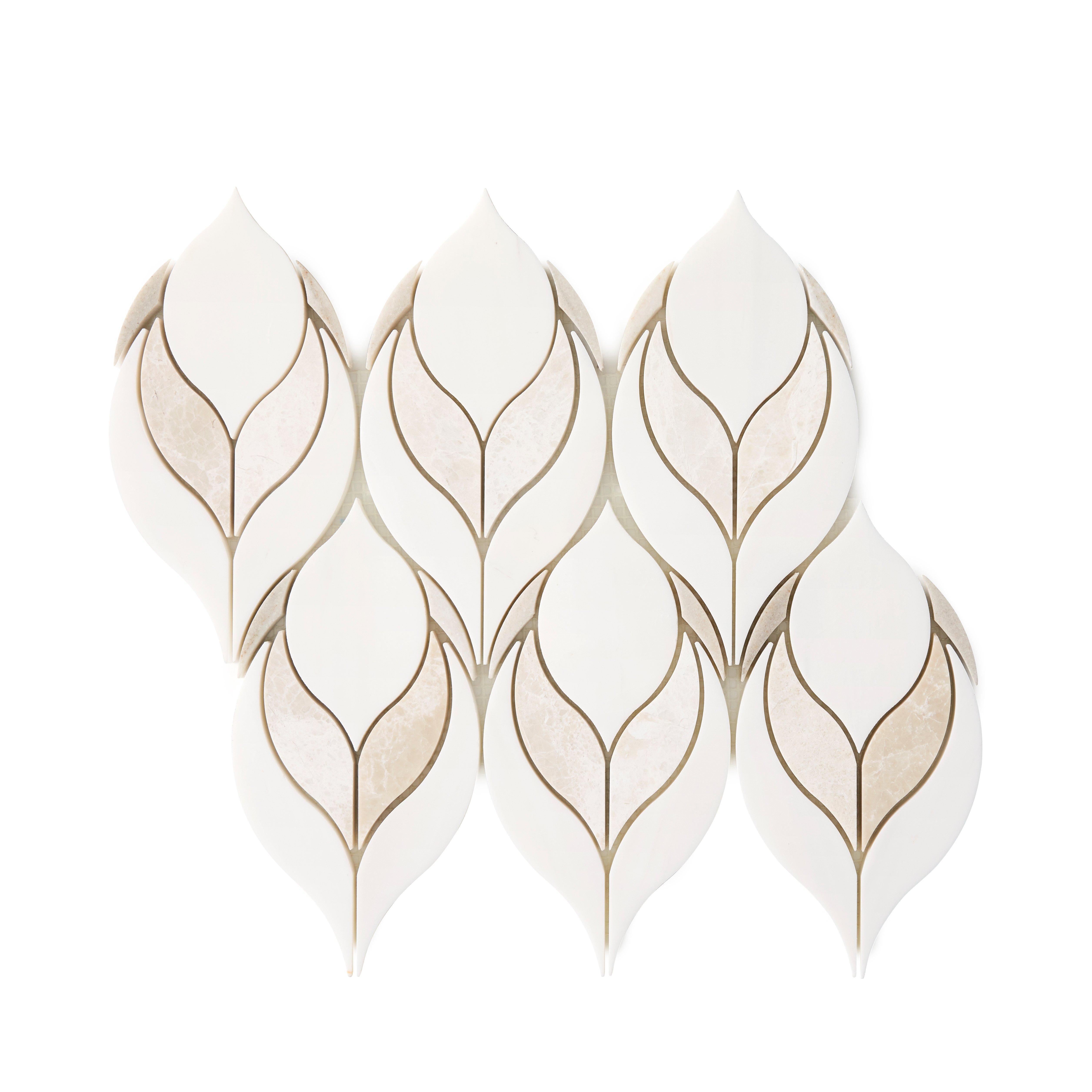 Chloe Crema Velluto Dolomite Waterjet Marble Mosaic