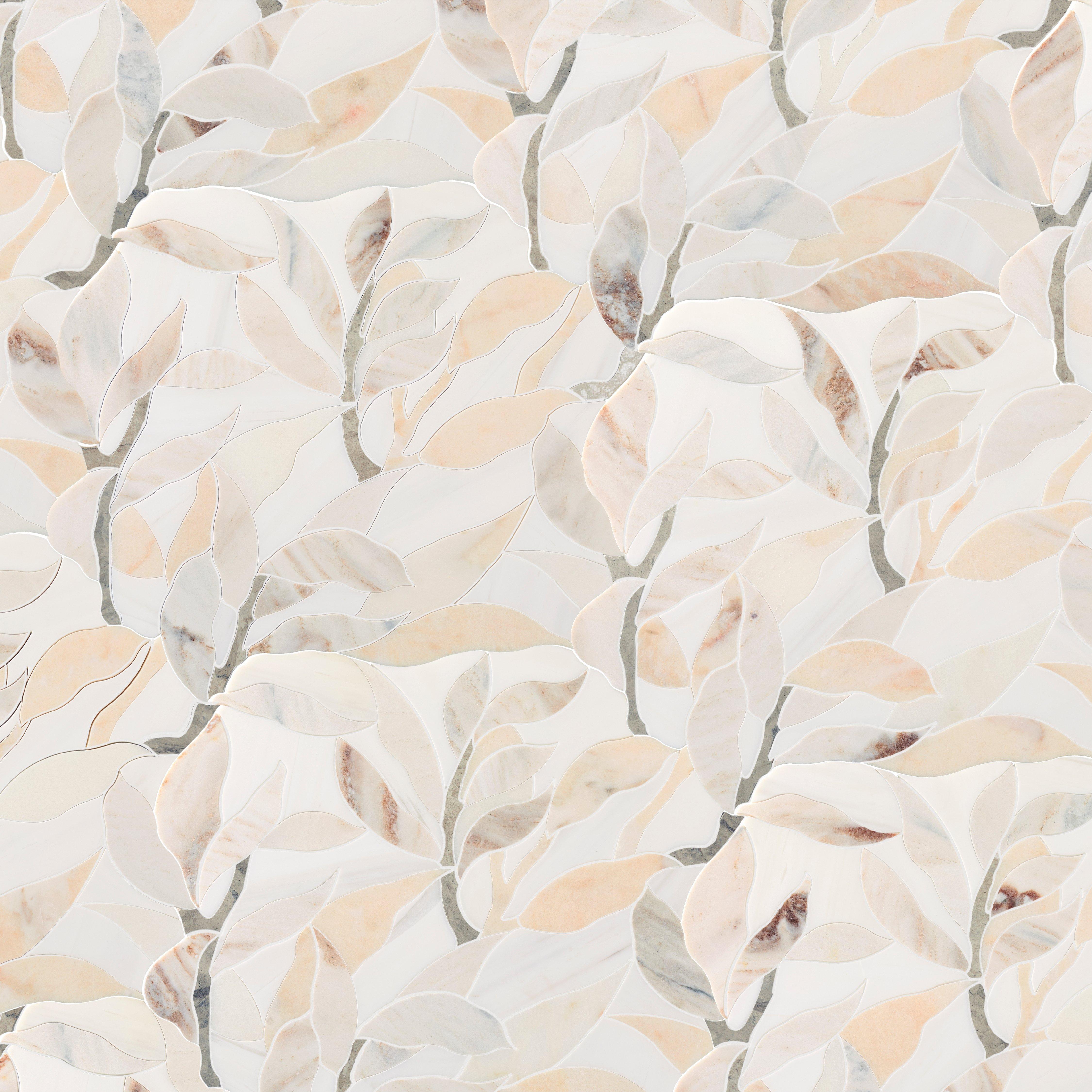 Alloro Dolomite Rosalba Waterjet Marble Mosaic