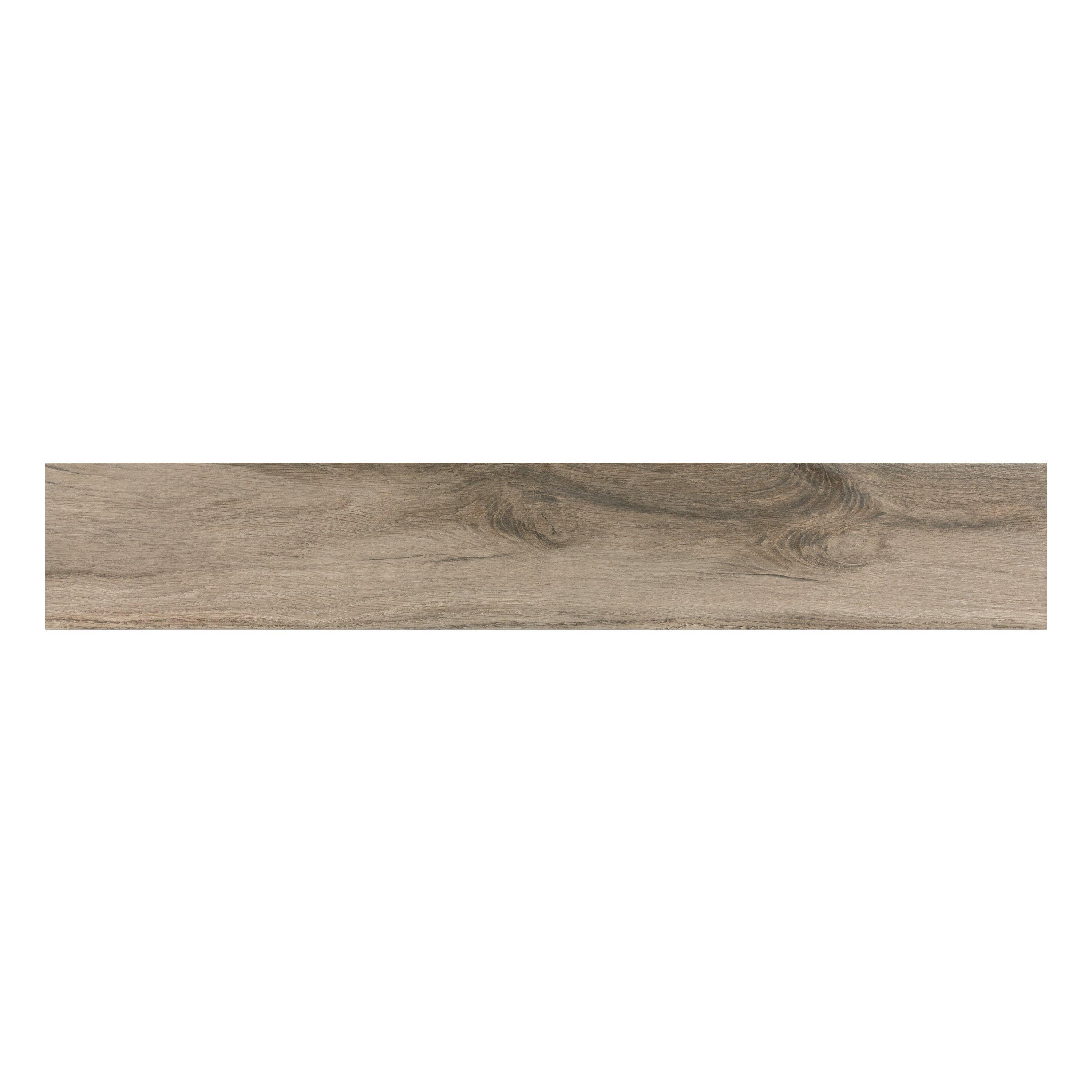 New Kent Gray Wood Plank Matte Porcelain Tile