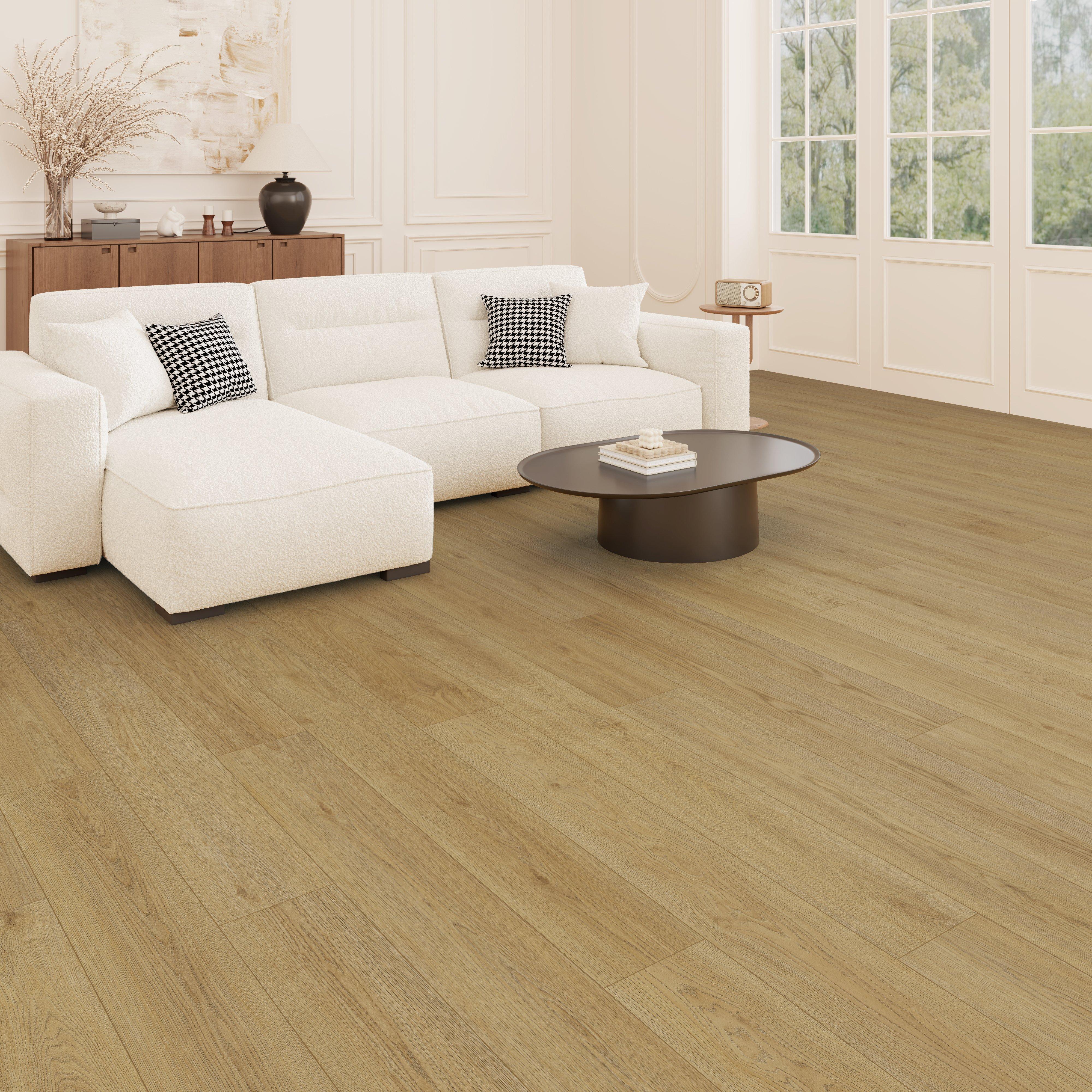 Amber Falls Waterproof Rigid Core Luxury Vinyl Plank - Cork Pad