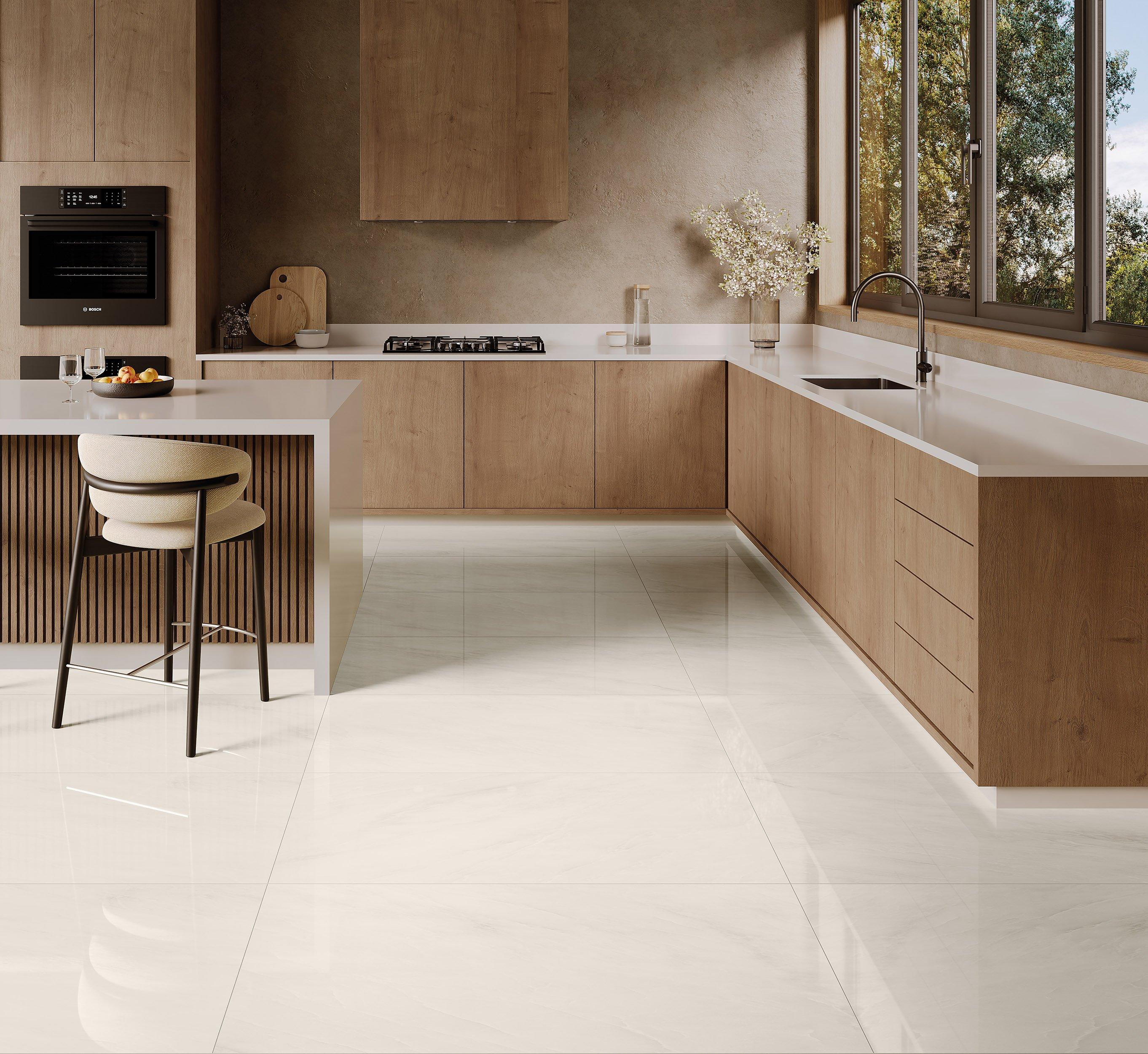 Luna Pearl Polished Porcelain Tile