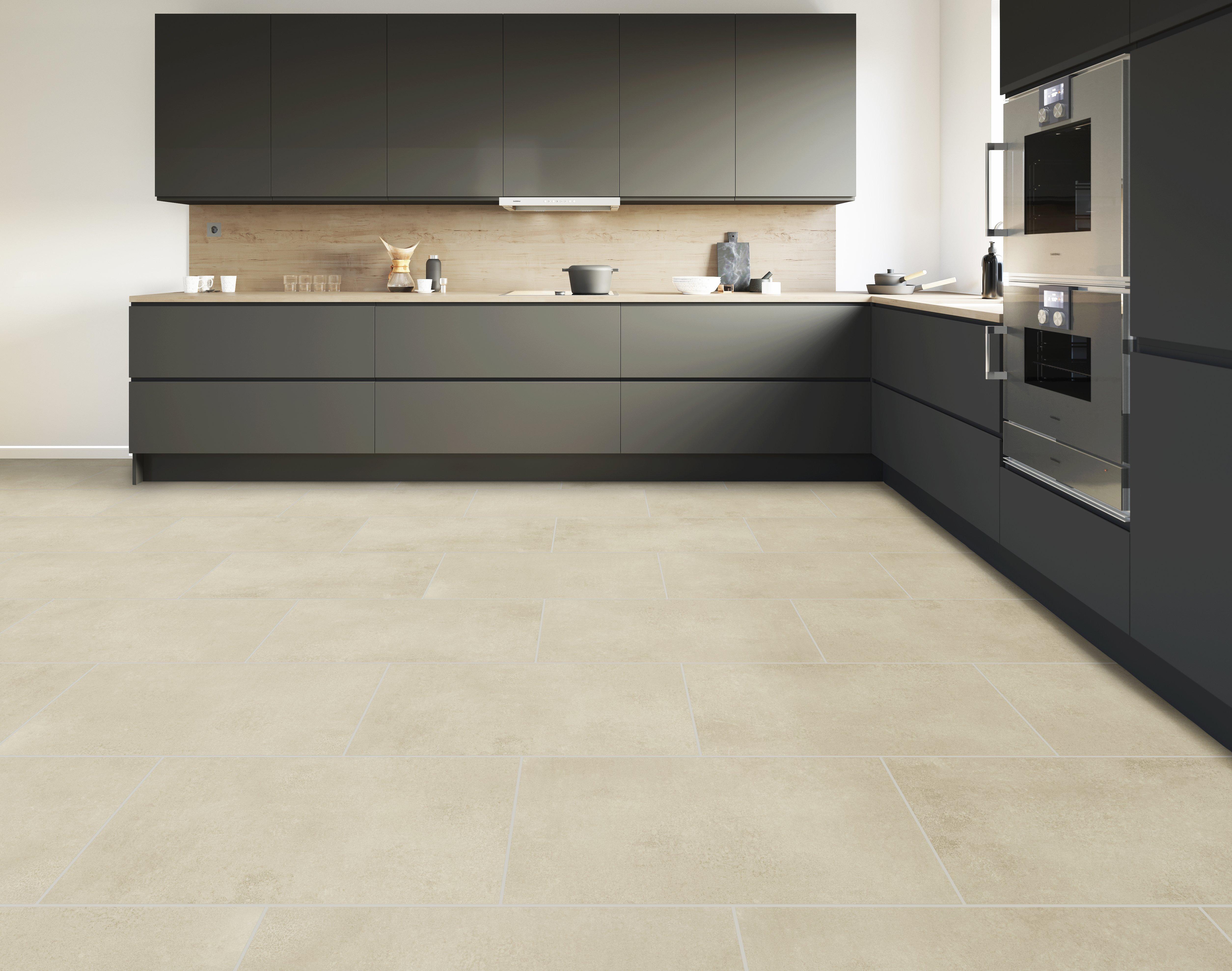 Cantabria Greige Waterproof Rigid Core Luxury Vinyl Plank - Cork Pad