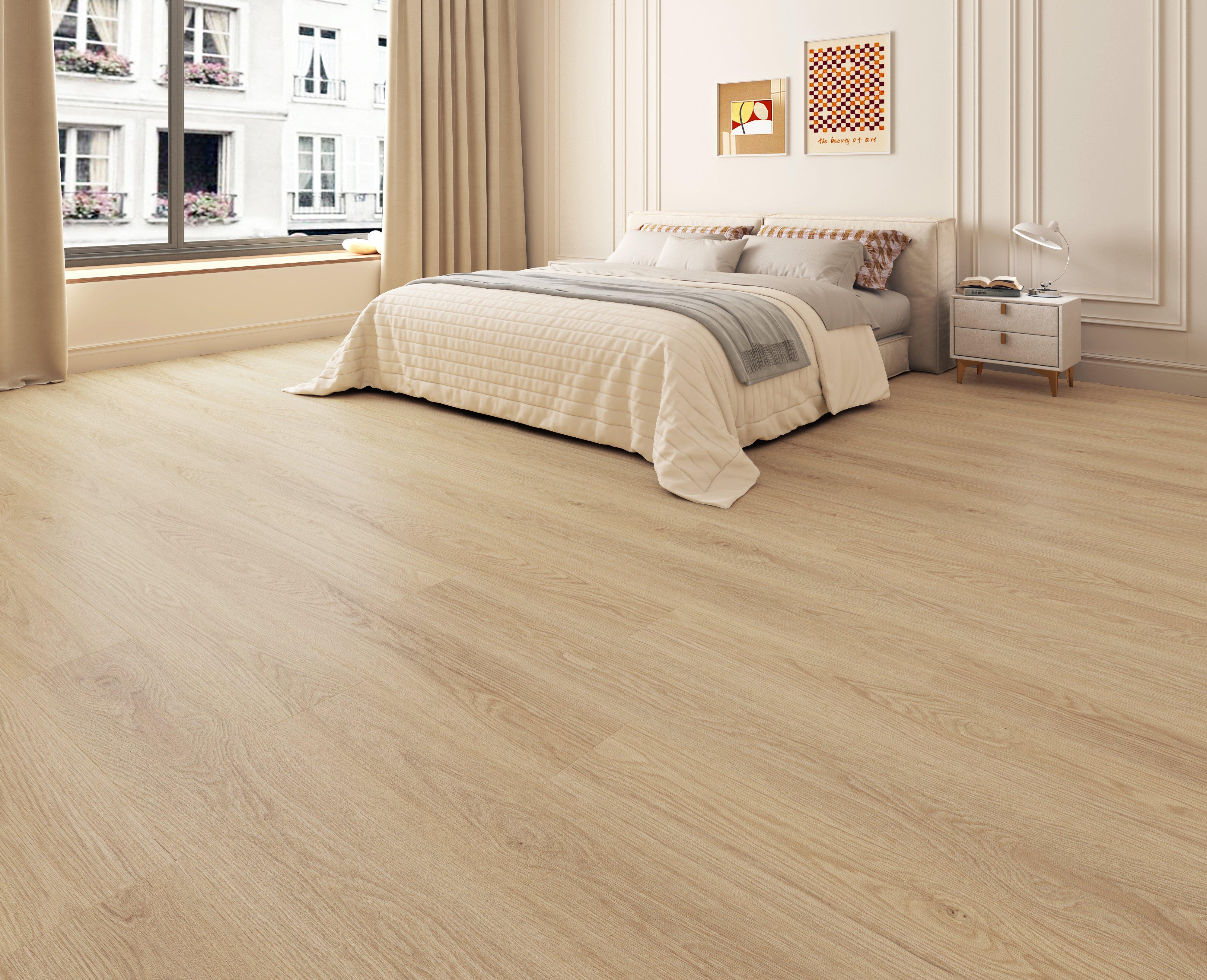 Crestline Oak Waterproof Rigid Core Luxury Vinyl Plank - Cork Pad