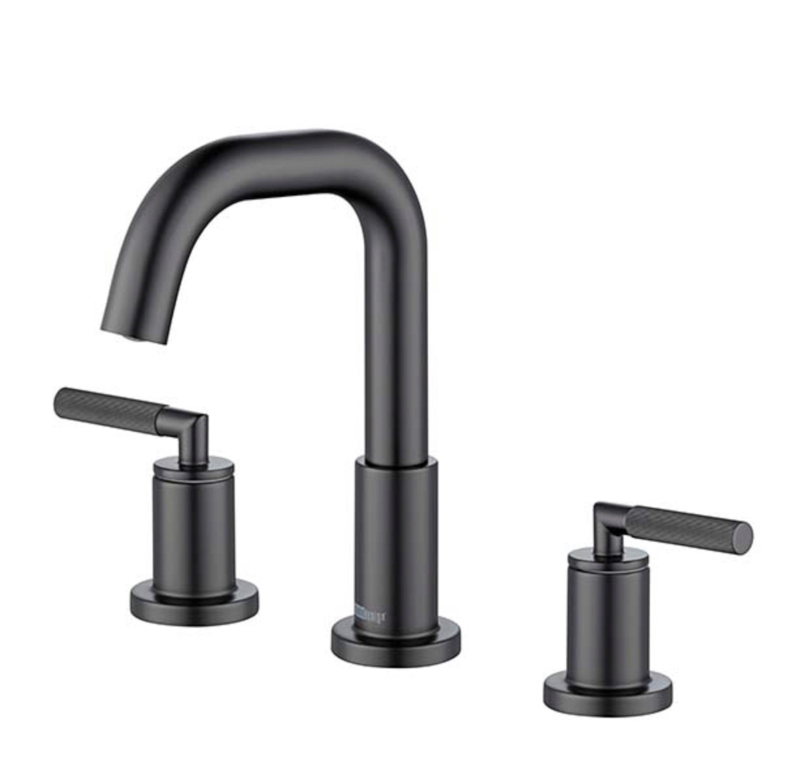 Lizzie II 8 in. Widespread Matte Black Bath Faucet