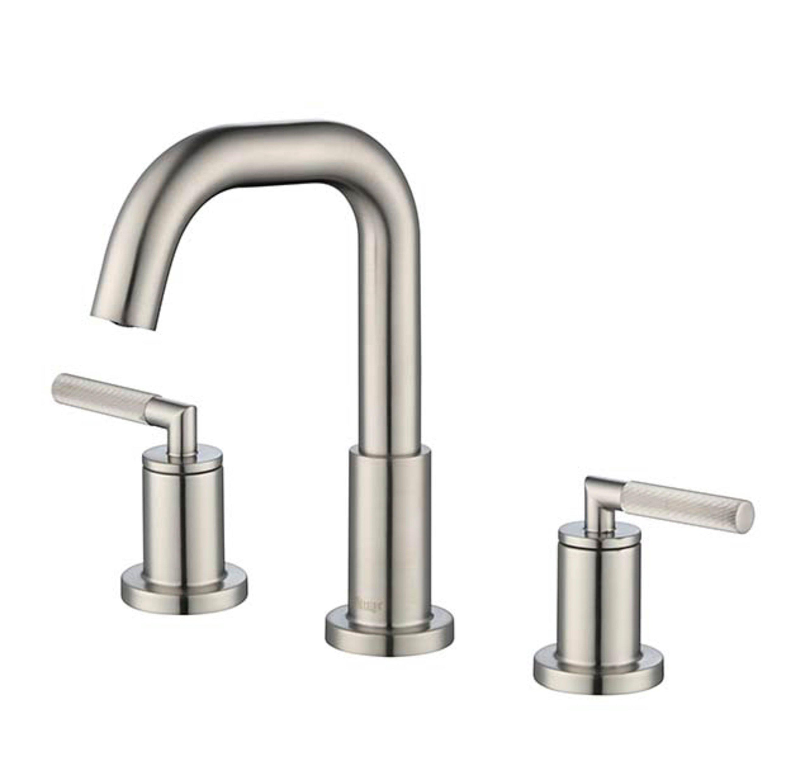 Lizzie II 8 in. Widespread Brushed Nickel Bath faucet