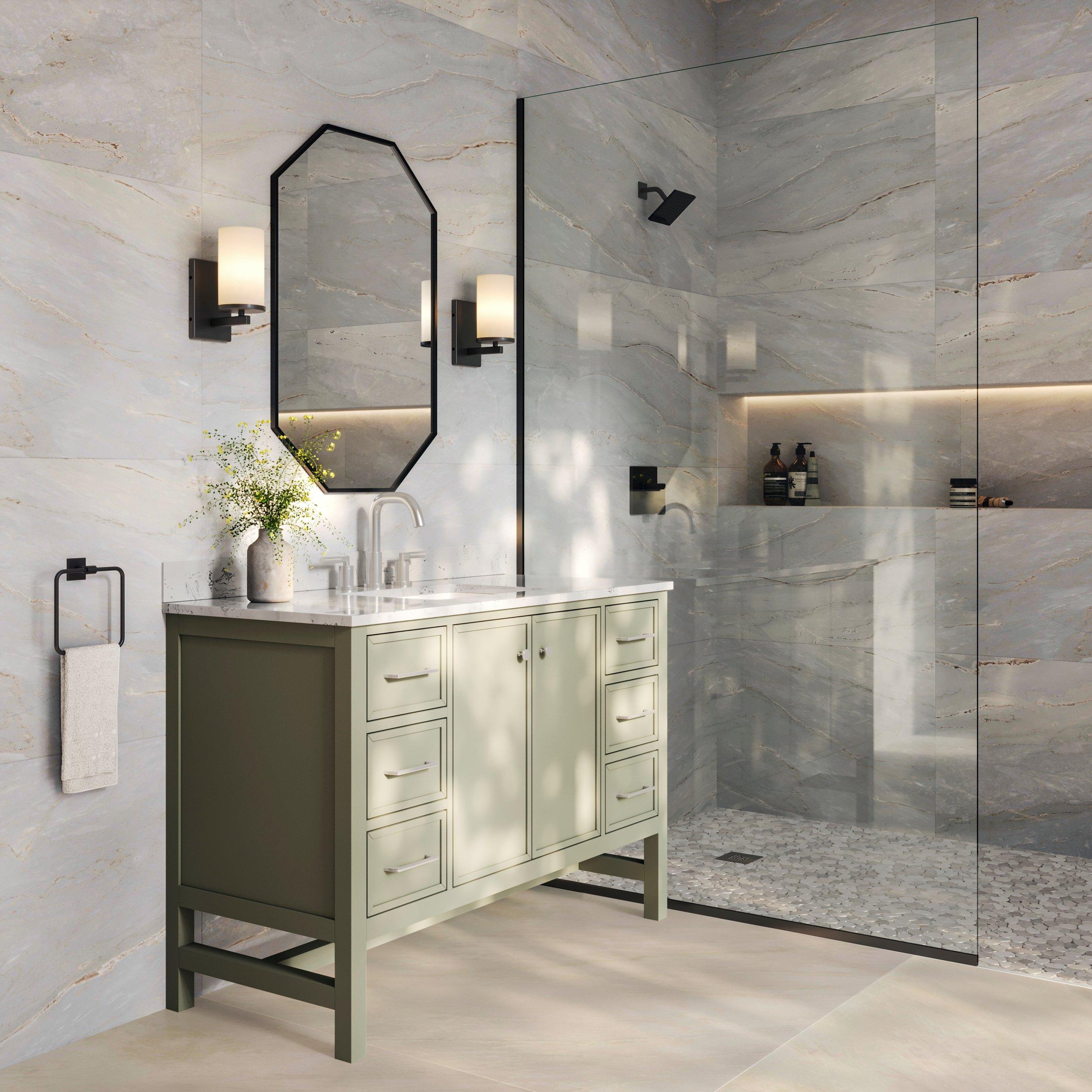 Lizzie II 8 in. Widespread Brushed Nickel Bath faucet